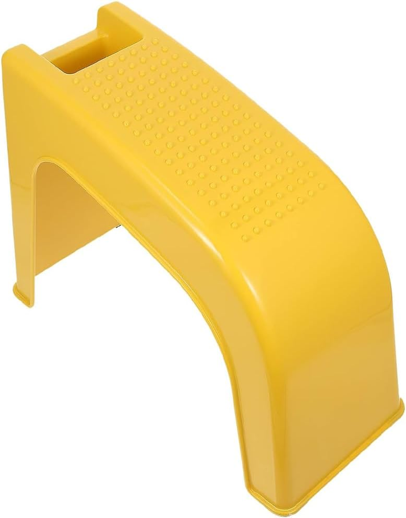 Shower Foot Rest,Pedicure Stool,Pedicure Foot Rest Stand,Household Stool,For Home,Bathroom,Dormitory,Apartment for Pedicure, Manicure, Nail Art, Nail Clipping (Yellow)