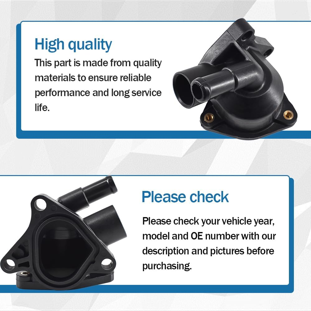 Engine Coolant Thermostat Housing Case 19320-RAA-A01 Fits for 2003-2011 Honda Element 2003-2010 Honda Accord 2006-2011 Honda Civic 2007-2014 Honda CR-V 2.4L image number 1