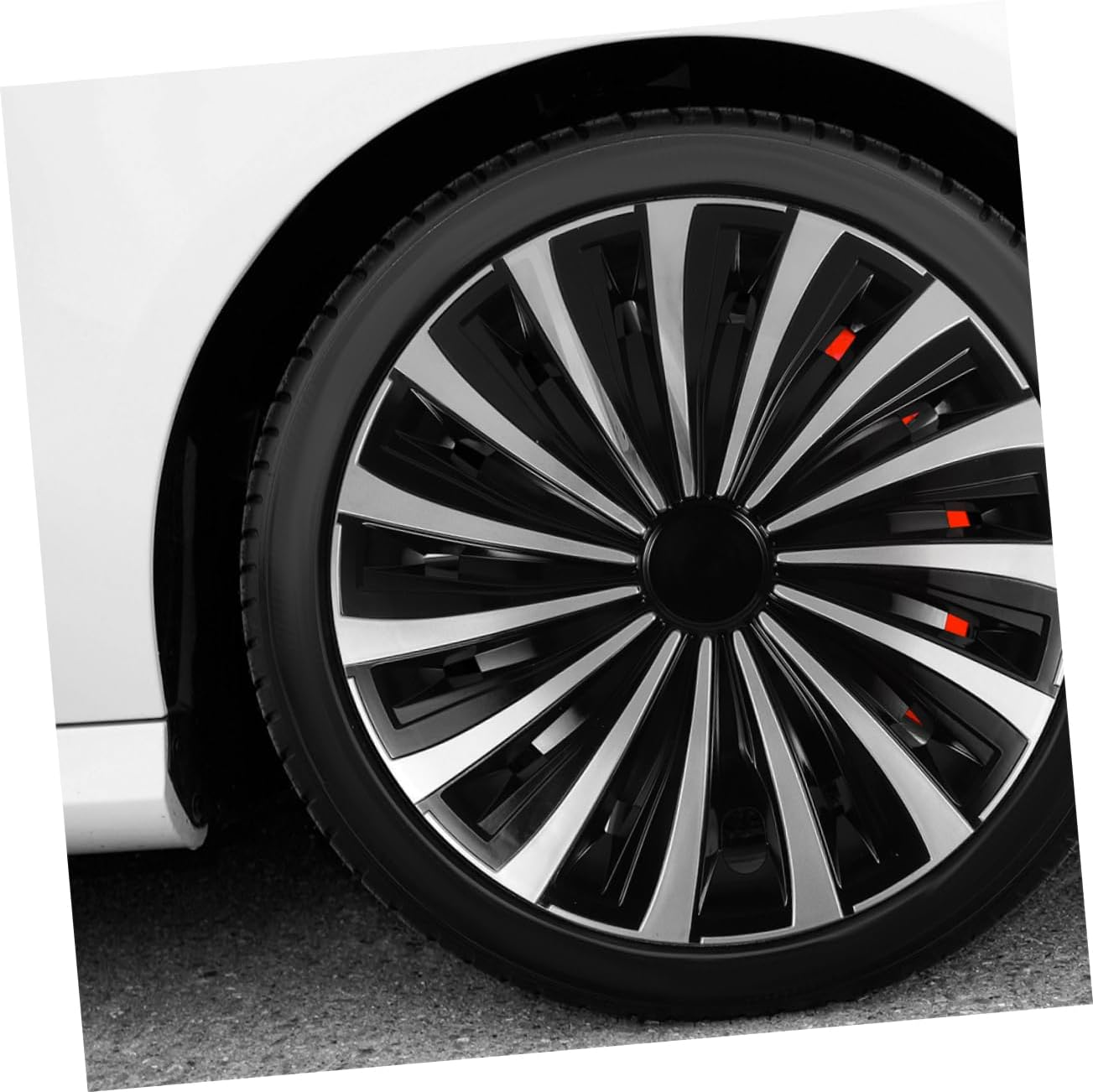 ZUNOXAZ Car Hubcap Wheel Rim Protector Plastic Wheel Rim Cover for Vehicle Hubcaps