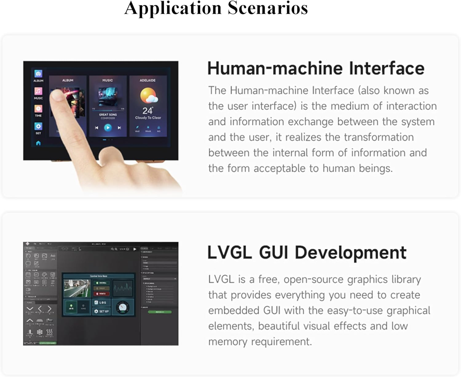 Waveshare ESP32-S3 4.3Inch Touch Screen Development Board 5-Point Capacitive Display 800X480, 32-Bit LX7 Dual-Core Processor, Support 2.4Ghz W I-Fi and BLE 5, Onboard CAN RS485 I2C Interface image number 4