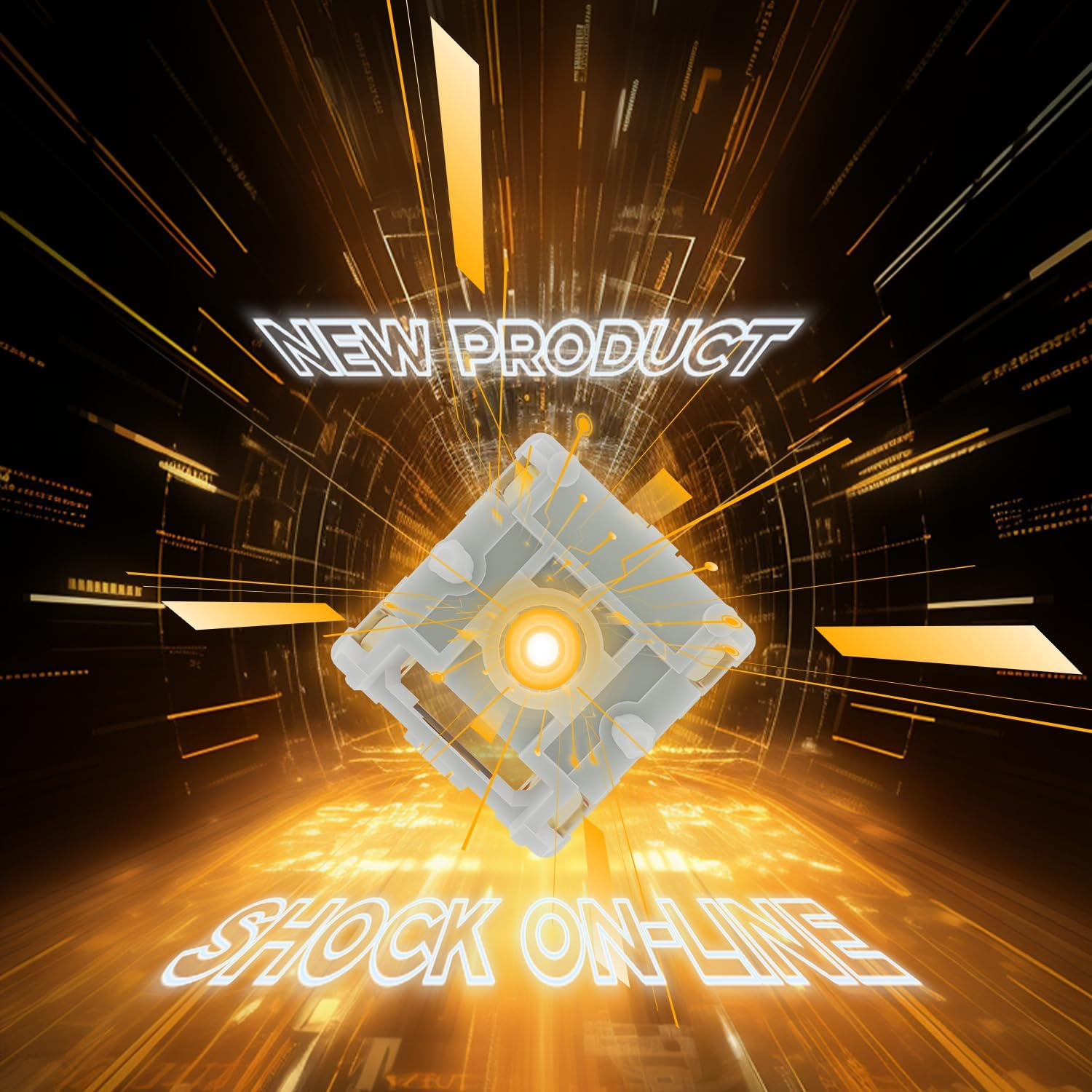 GATERON KS-20 Dual-Rail Magnetic Orange Keyboard Switches, Linear Factory Pre-Lubed Freely Setting Pre-Travel Key Switches for Mechanical Keyboard(70Pcs), KS-20UO10B045NW-X14 image number 5