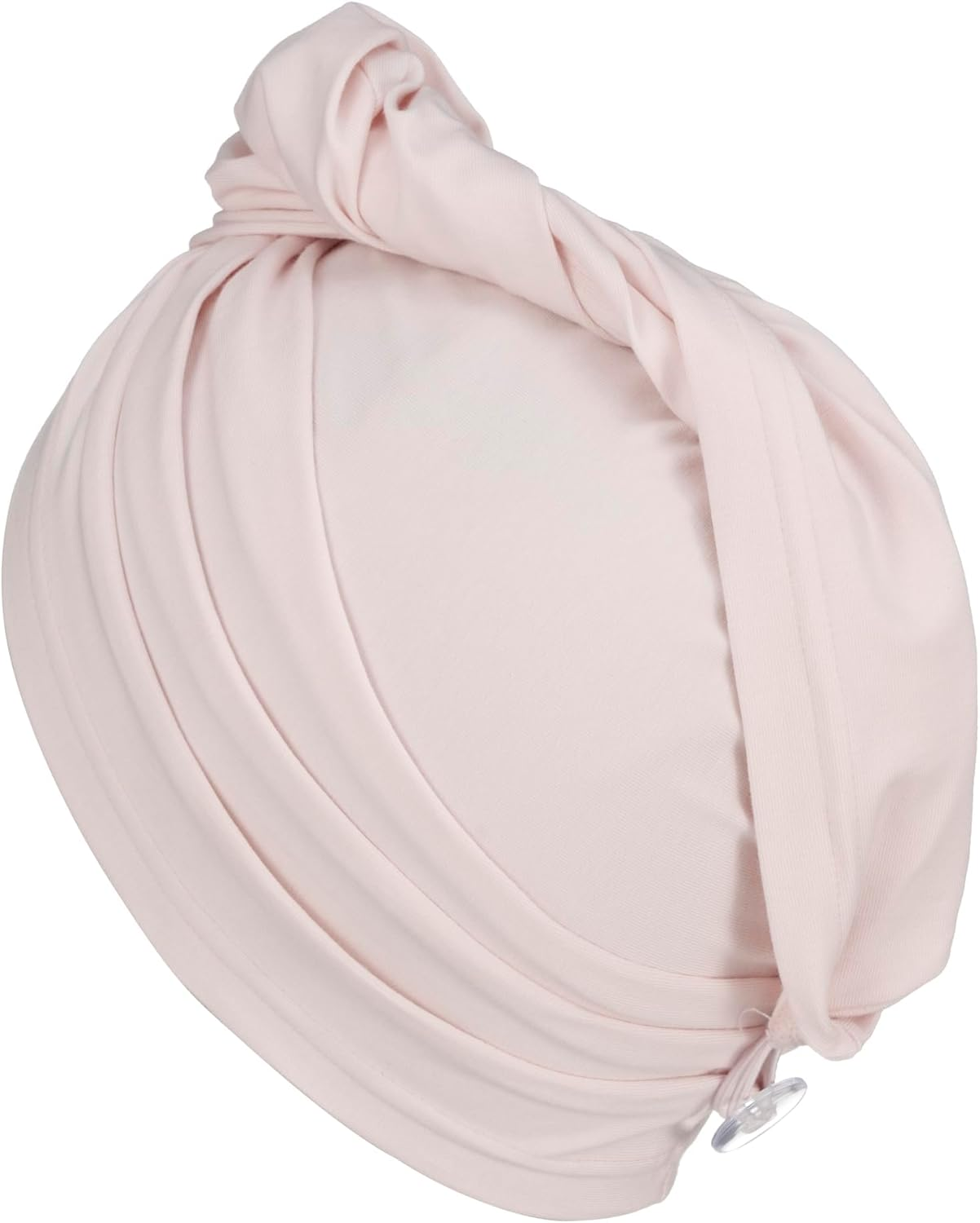 KISMETICS - 2 PCS Tee Shirt Drying Wrap, Frizz Free, Soft & Lightweight&Flexible, Hair Drying Turban, Gentle Drying Towel Wrap with Button, for Long Hair (Sage&Pink) image number 6