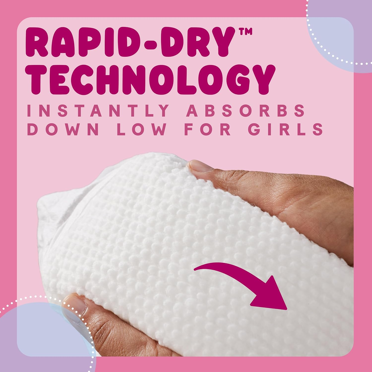 Huggies Ultra Dry Nappies Girls Size 4 (10-15Kg) 144 Count - One Month Supply (Packaging May Vary) image number 5