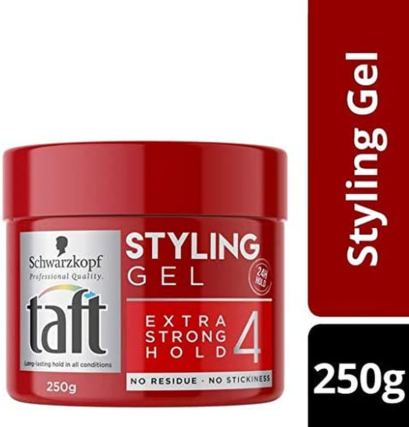 Schwarzkopf Taft Styling Gel, Extra Strong Hold, 24H Hold, All Hair Styles, 250G (Pack of 2) image number 2