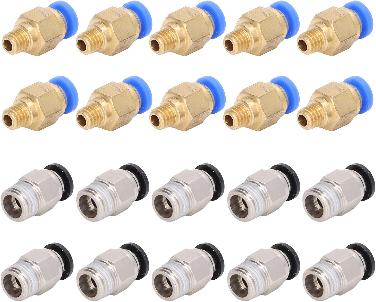 20Pcs 3D Printer Pneumatic Fitting Accessory Set Kit Air Tube Connector for Ender 3 PC4 M6 PC4 10 image number 3