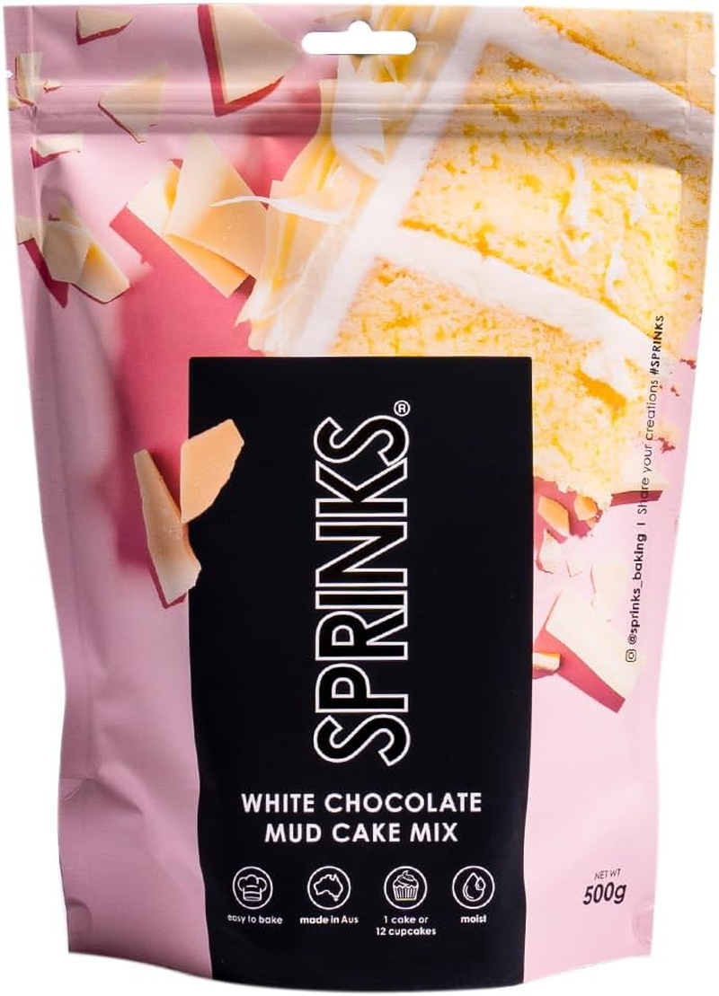 Sprinks White Chocolate Mud Cake Mix 500 G image number 1
