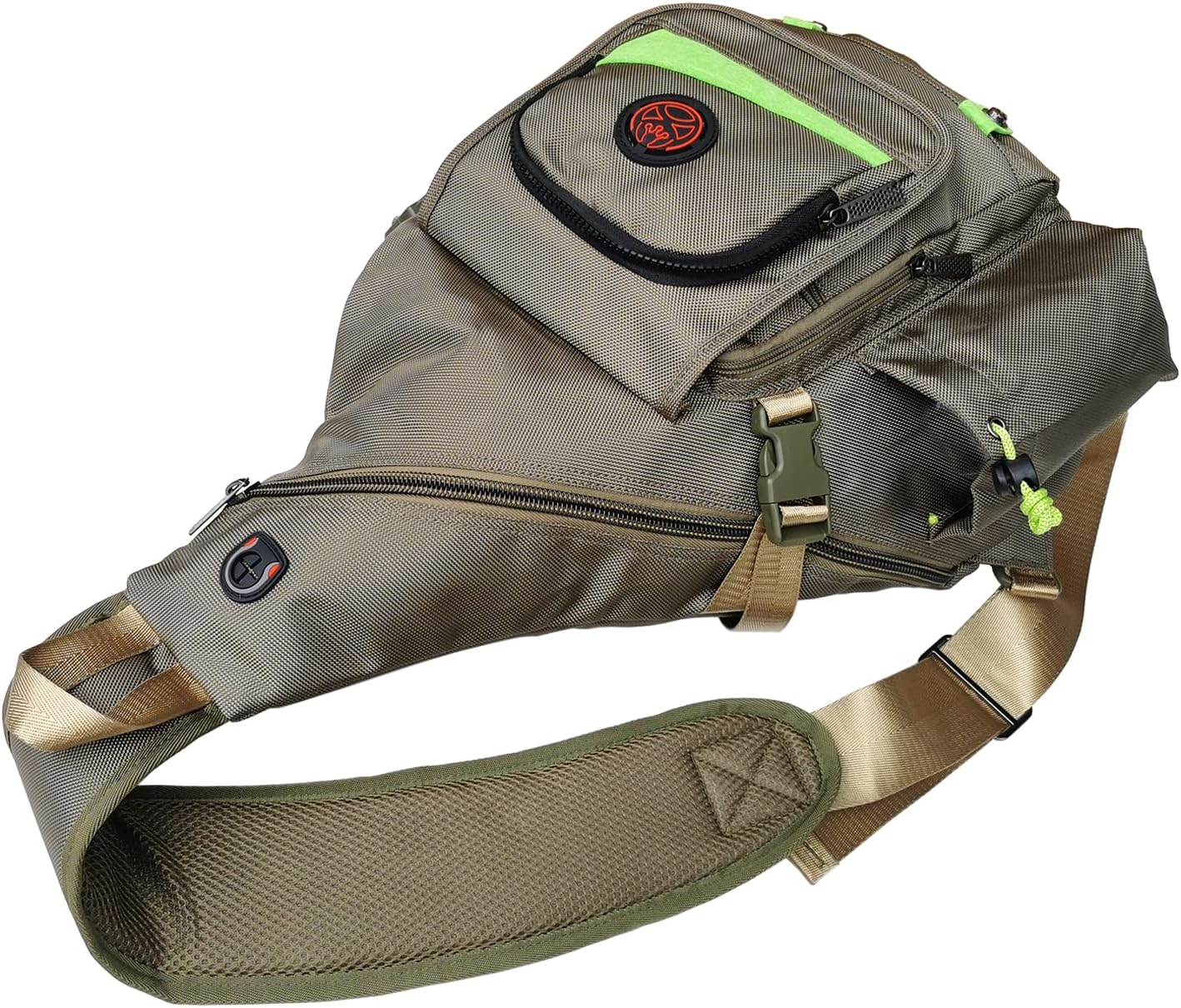 INNTURT Large Sling Bag Backpack Pack 13" 14" Laptop Bag Satchel Festival Travel - Lake Blue image number 2