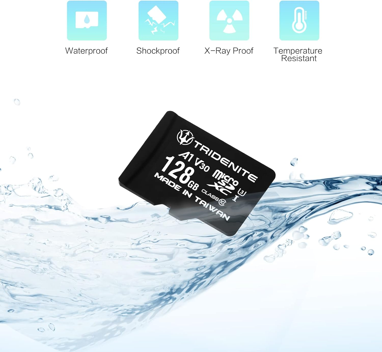 128GB Micro SD Card, Microsdxc Memory for Nintendo-Switch, Gopro, Drone, Smartphone, Tablet, 4K Ultra HD, A1 UHS-I U3 V30 C10, up to 95Mb/S Read, with SD Adapter image number 4