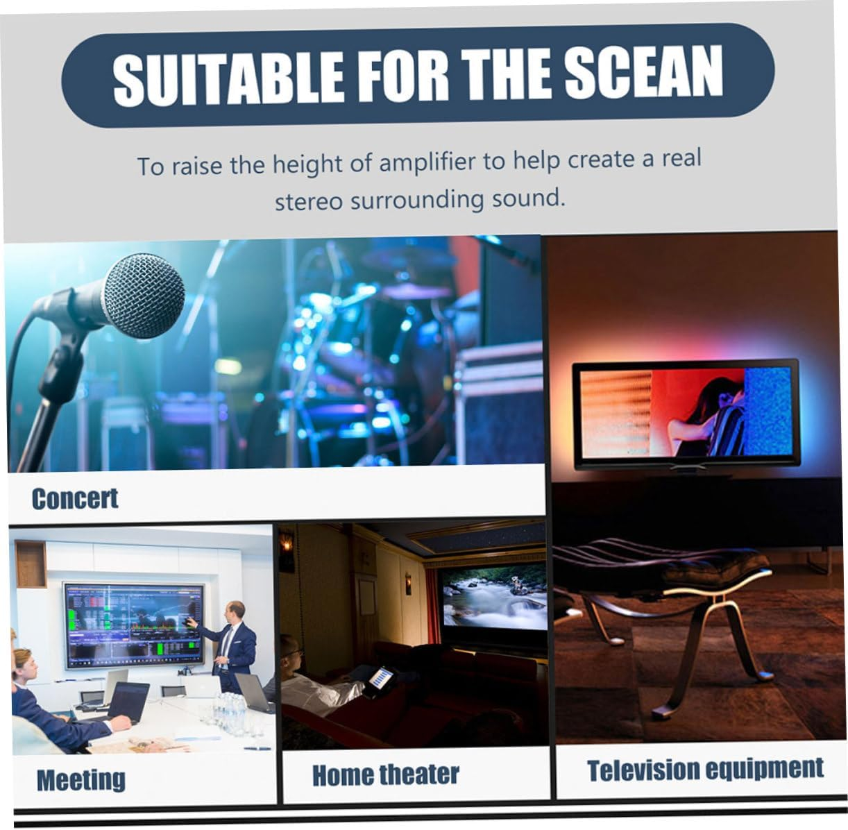 LIGIGWASH 4Pcs Speaker Isolation Feet and Vibration Absorber Pads for Hifi Amplifiers and Subwoofers Black 58X22Mm Speaker Isolation Pads for Audio Equipment and Turntables for Home Audio Systems image number 6