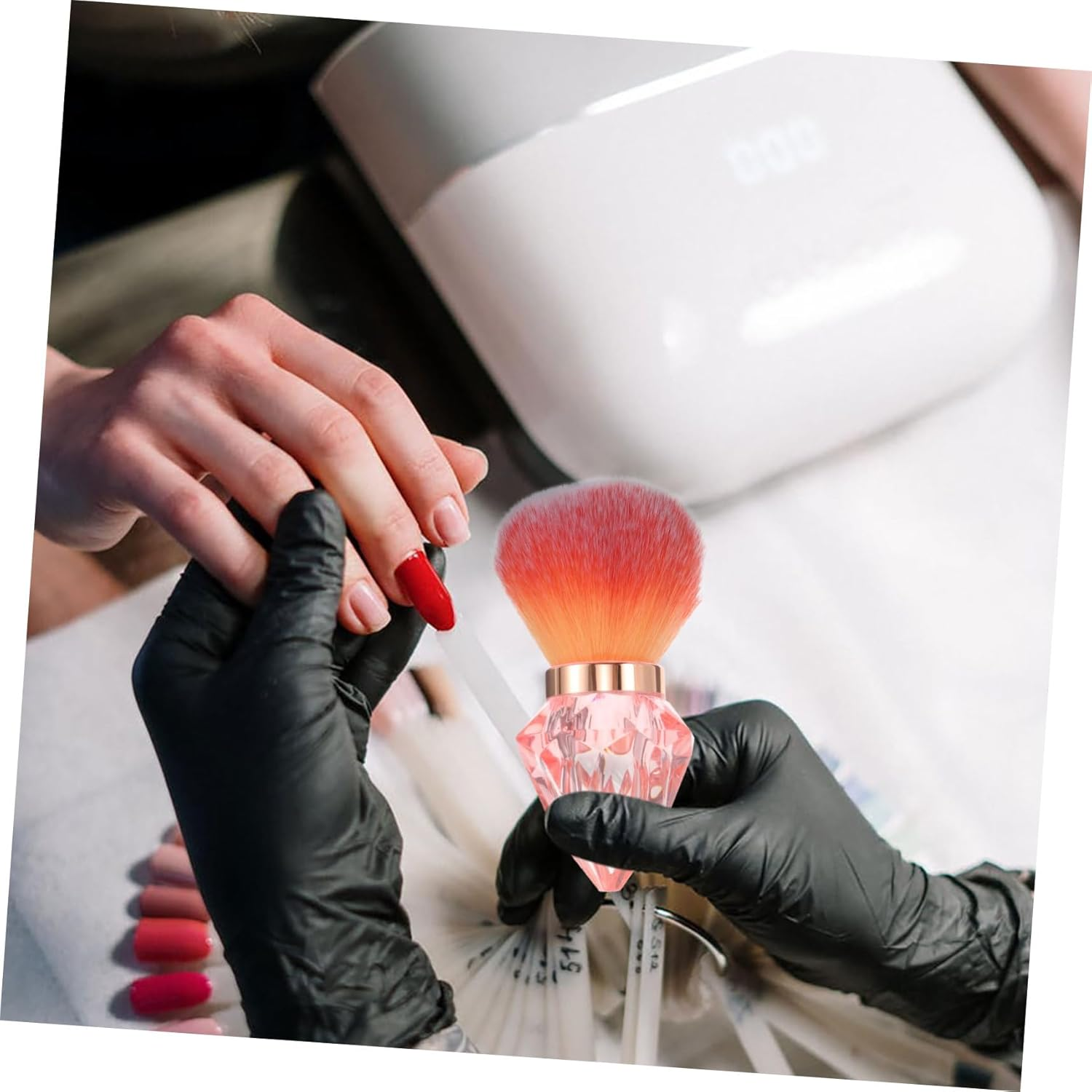 ELAYARD Nail Art Brush Large Powder Applicator Soft Bristles Nail Dust Brush for Makeup Manicure image number 3