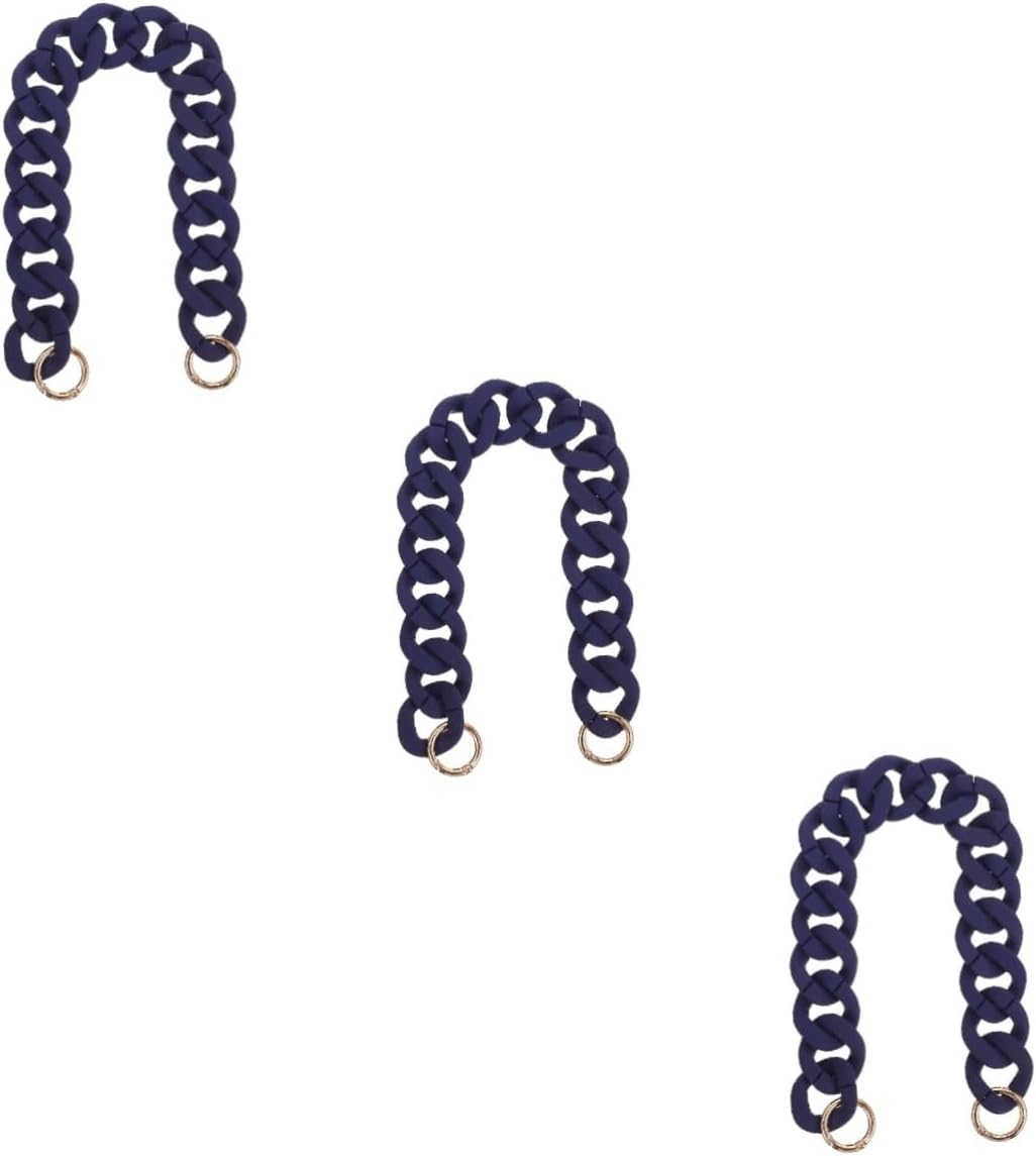 TEHAUX 4Pcs Handbag DIY Chain Purse Single Shoulder Bag Replacement Resin Chain for Vintage Handbag