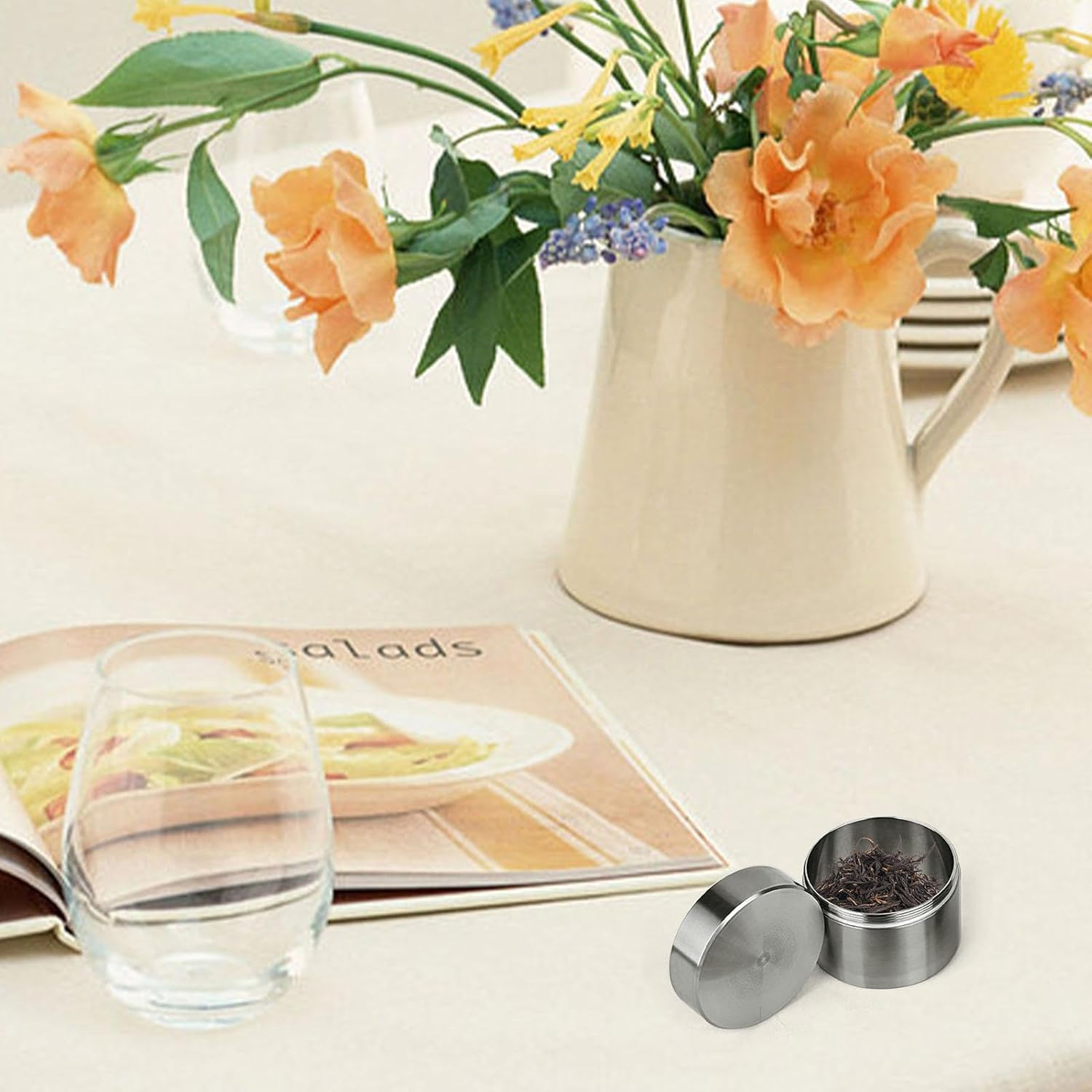 Pocket Pill Case - Portable Small Pill Boxes, Waterproof Pill Storage Box Travel | Personal Pill Box for Elderly People, Fitness Enthusiasts Travelers, Tea Canister Loose Tea, Portable Pill Container