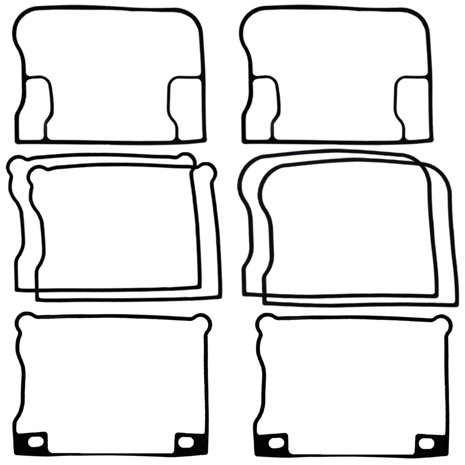 Top End Gasket Kit Compatible with Harley-Davidson EVO Big Twin 80Ci 1340CC Dyna Low Rider Super Glide Wide Glide Tour Glide Softail FXST 1984-1998 image number 5