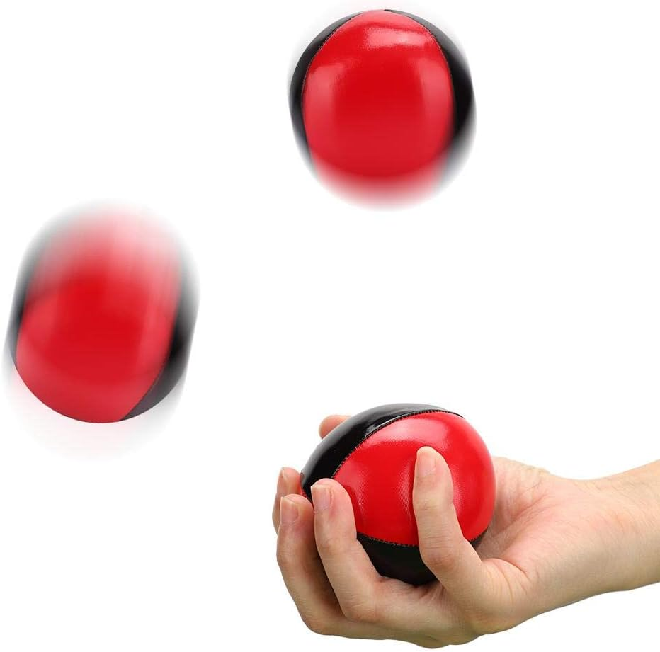 3PCS Juggling Balls, Portable PU Leather High End Juggling Toys for Kids and Adults image number 2