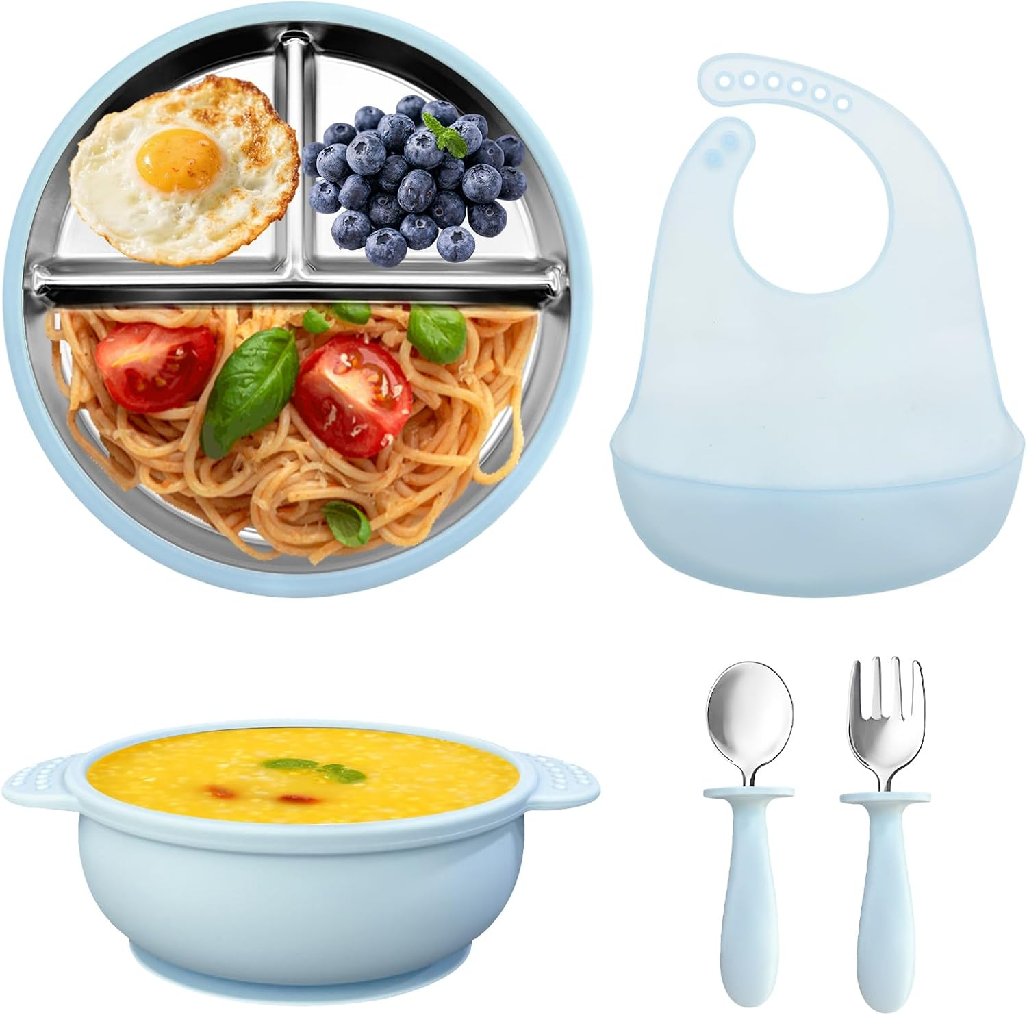 Baby Feeding Bowl Set with Spoons
