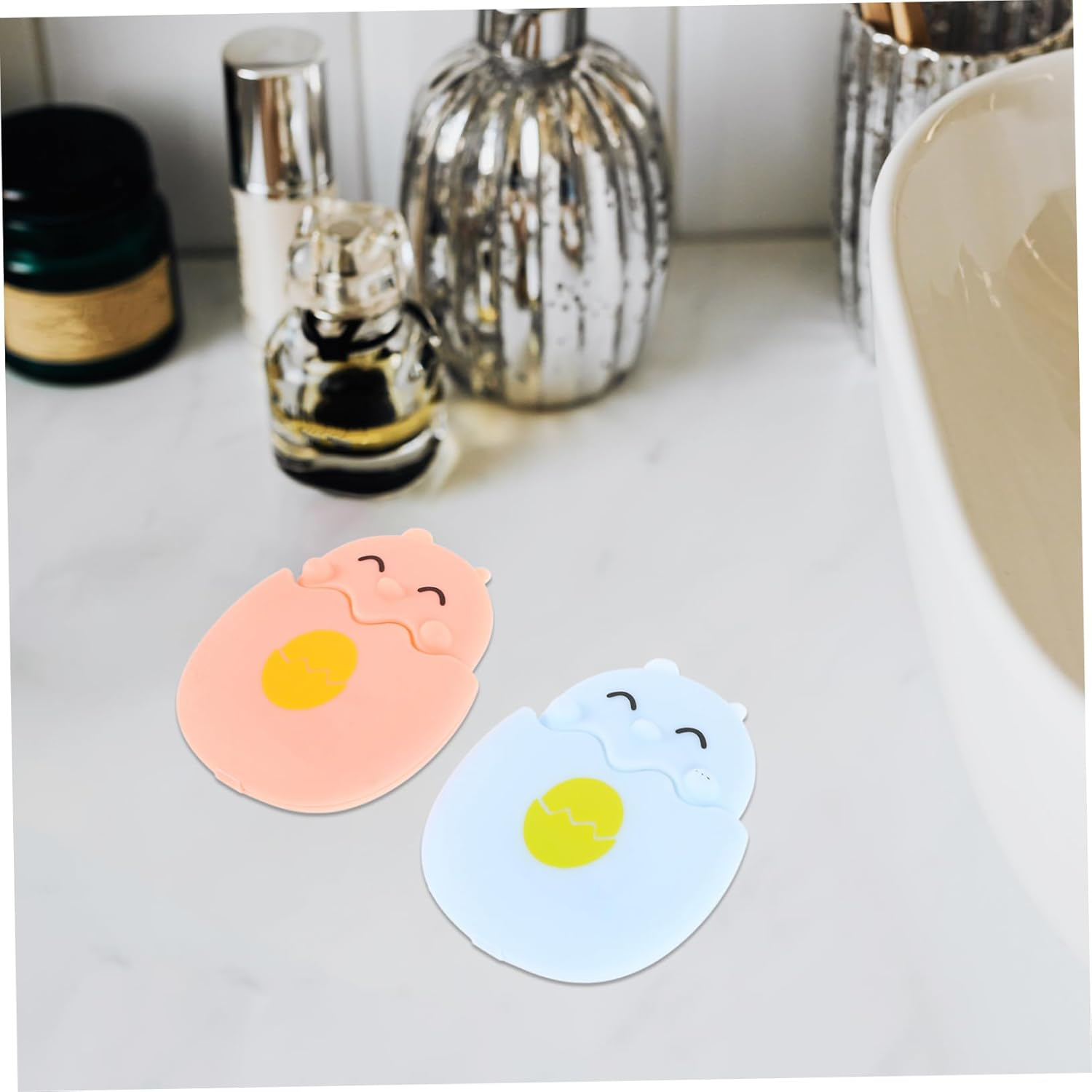 Healvian 2Pcs Travel Hand Soap Sheets Disposable Soap Flakes Stylish Compact for Daily Routine image number 5