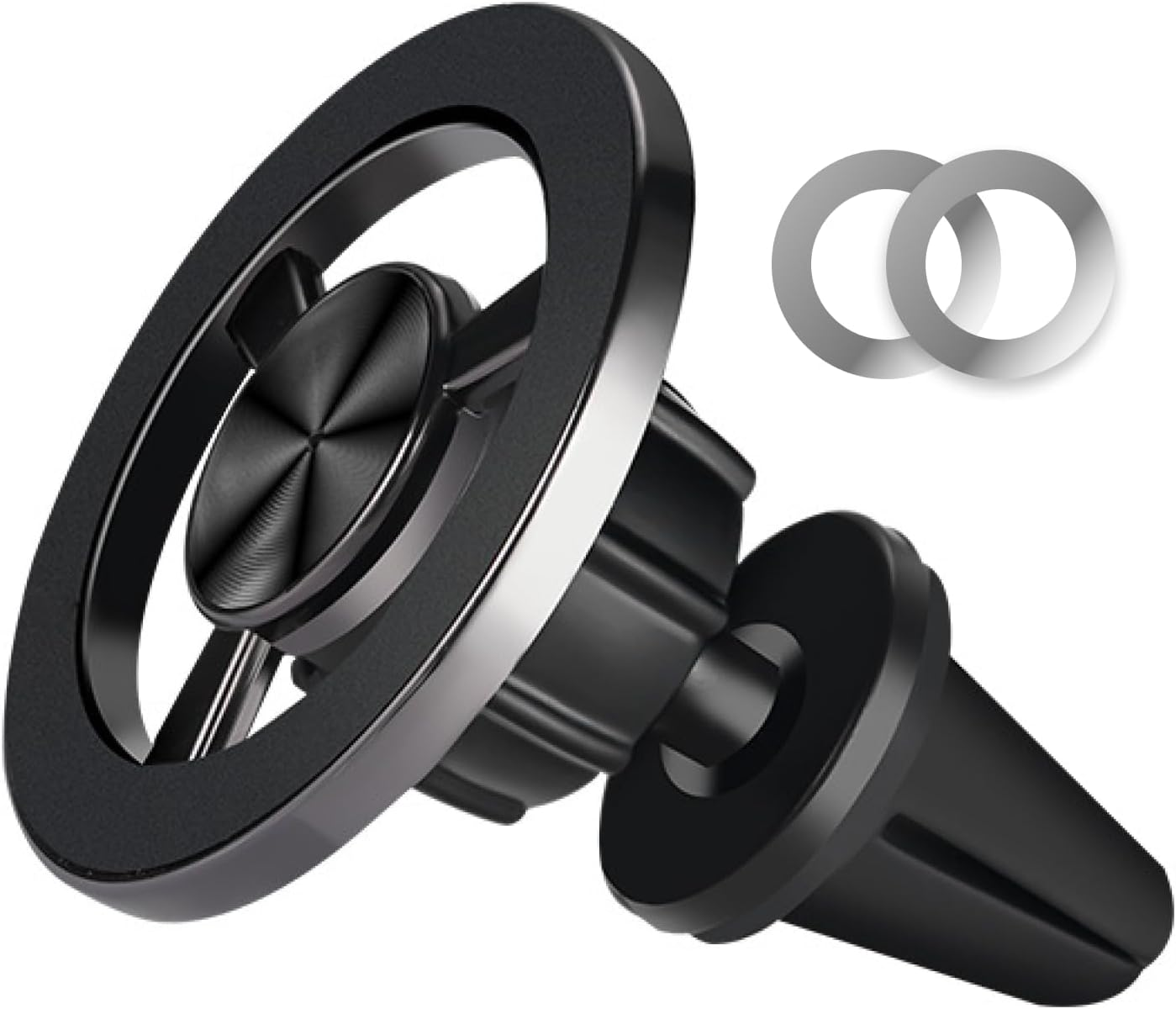 Car Mount for Iphone 16 Pro Max/16/15/14/13/12 Series, 360&deg; Adjustable Magnetic Phone Holder with Strong Magnets, Air Vent Clip, Compatible with All Smartphones, Easy One-Hand Operation image number 2