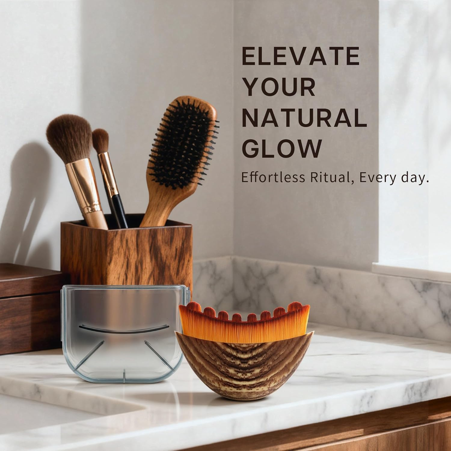 Olephira Lymphatic Drainage Face Brush - Anti-Puffiness Jawline Sculpting Dry Brush, Ergonomic Design for Facial Curve Fit, Skin Rejuvenation (1PC) image number 6