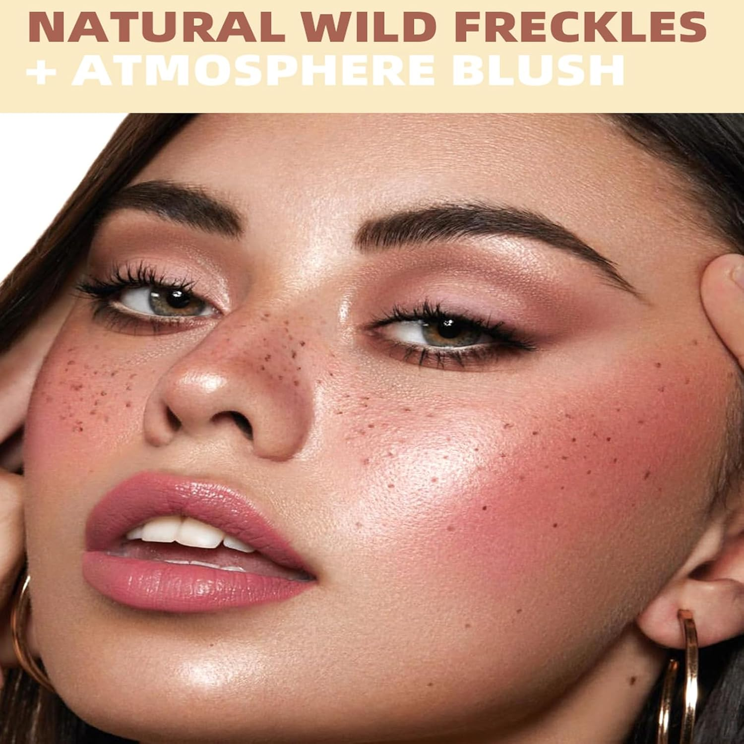 2 in 1 Liquid Blush & Freckle Pen - Waterproof & Long Lasting Buildable Cream Blusher Stick for Cheeks & Realistic Fake Freckles Natural Sun Kissed Makeup Look image number 2