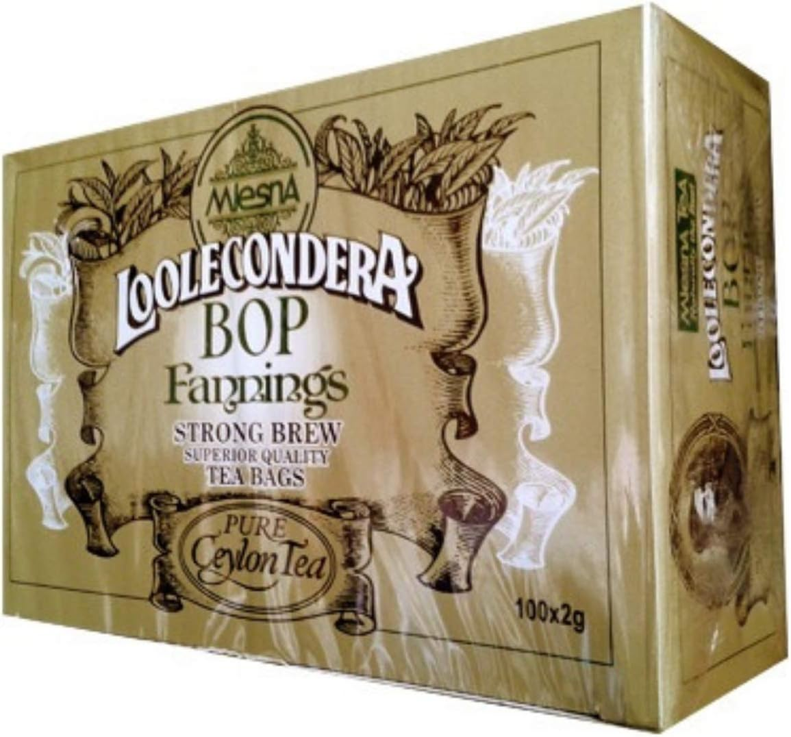Mlesna Loolecondera BOP Fannings Black Tea, 100 Tea Bags image number 1