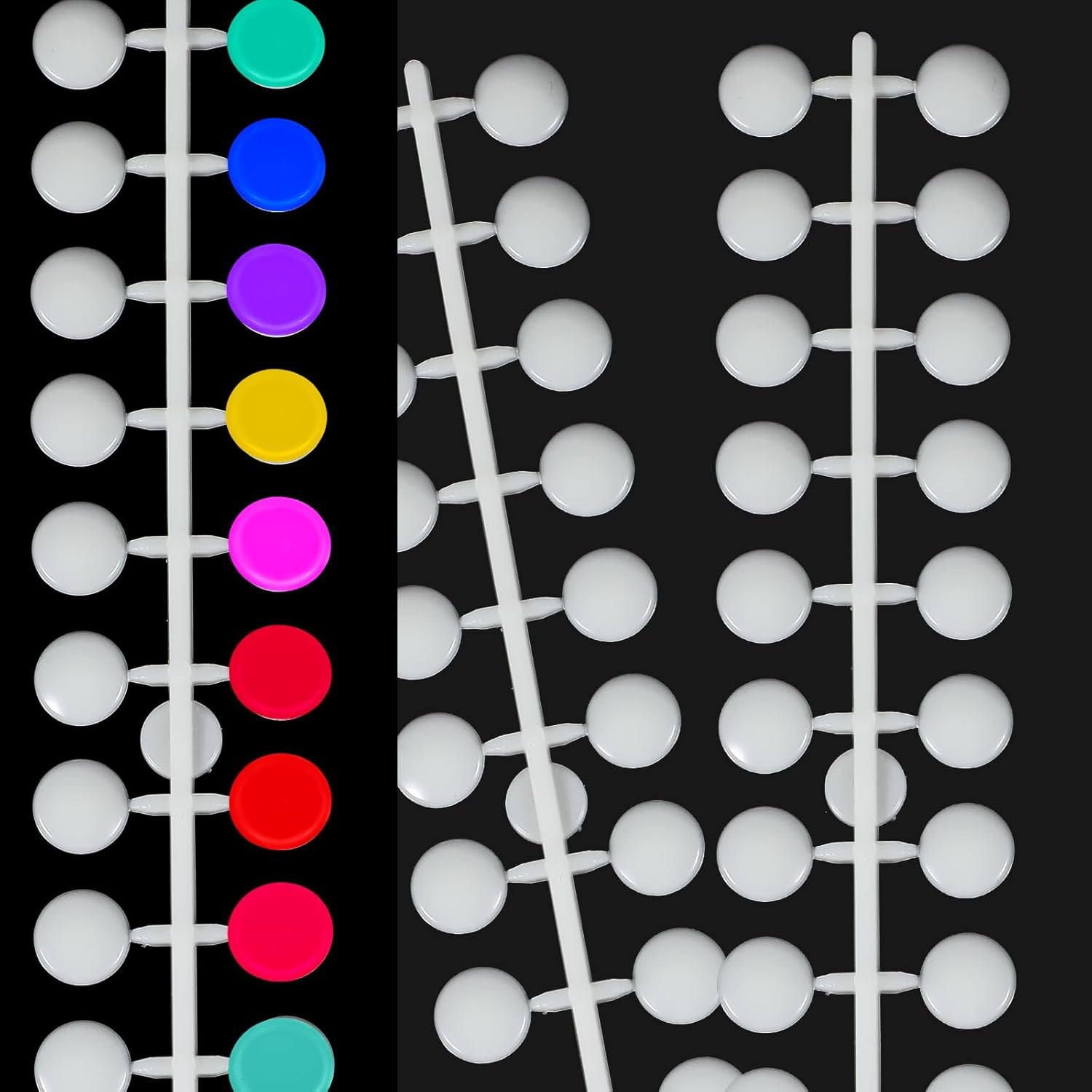 Pack of 240 Nail Display Dots, Beige Nail Art Display, round Nail Polish Displays for Nail Studios and Beginners, DIY Nail Art Nail Studios image number 5