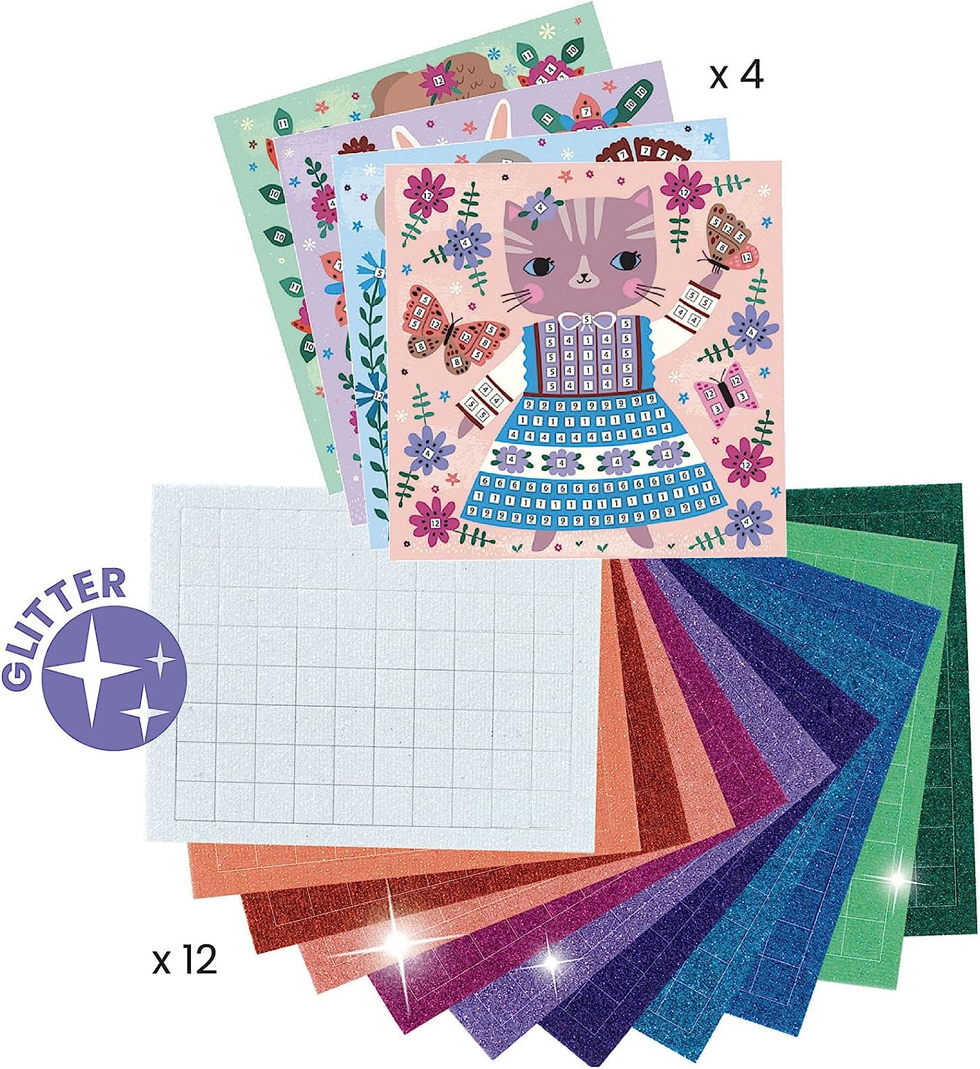 Djeco Design DJ09425 Lovely Pets Mosaic Kit image number 4