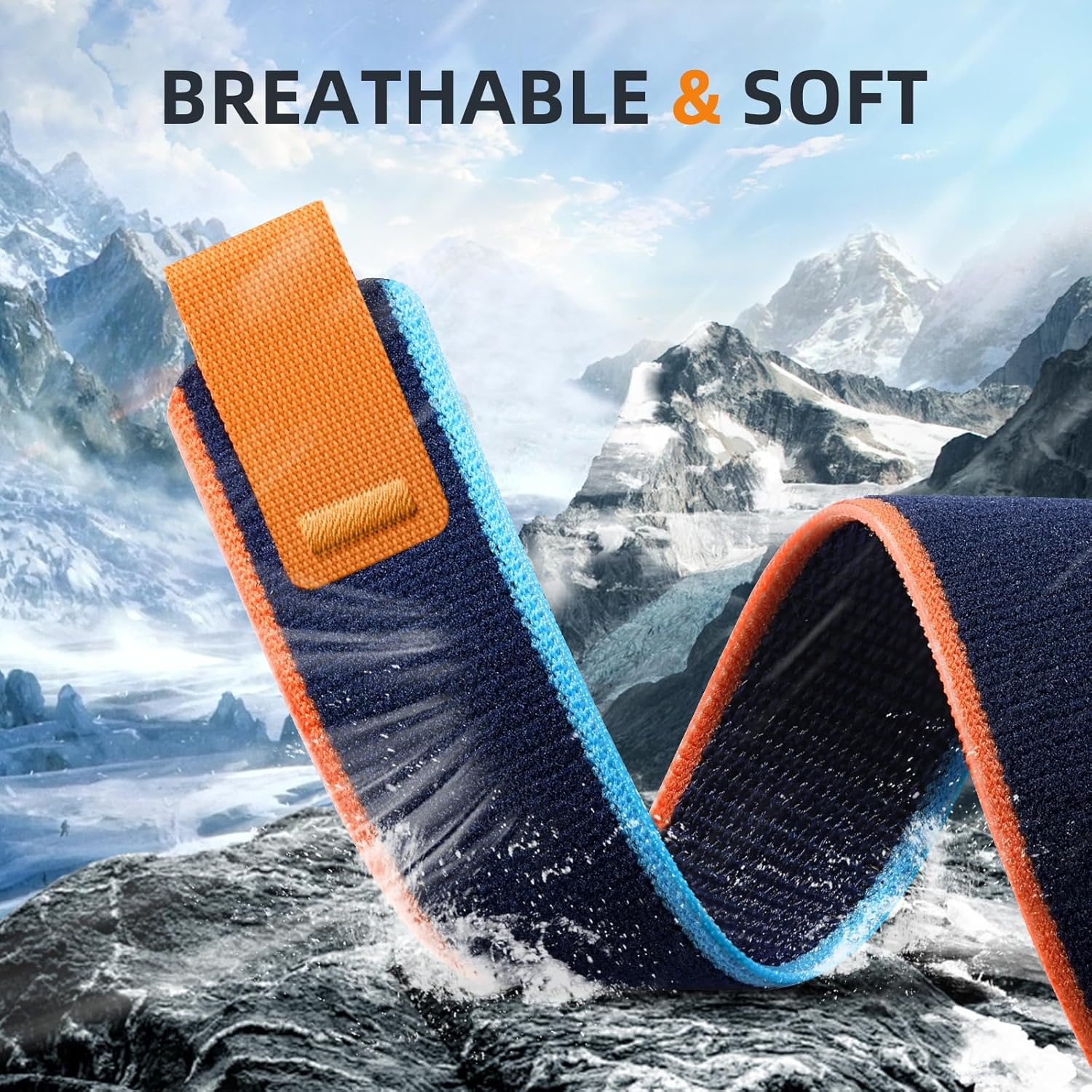 Ouwegaga Compatible with Garmin Fenix 8 51Mm/Fenix 7X/Fenix 6X/Fenix 5X Band, 26Mm Width Nylon Sport Watch Strap for Fenix 7X Pro/Fenix 6X Pro/Fenix 5X Plus/Fenix 3/3 Hr/Enduro 1 2 3/Instinct 3 50Mm - Black image number 5