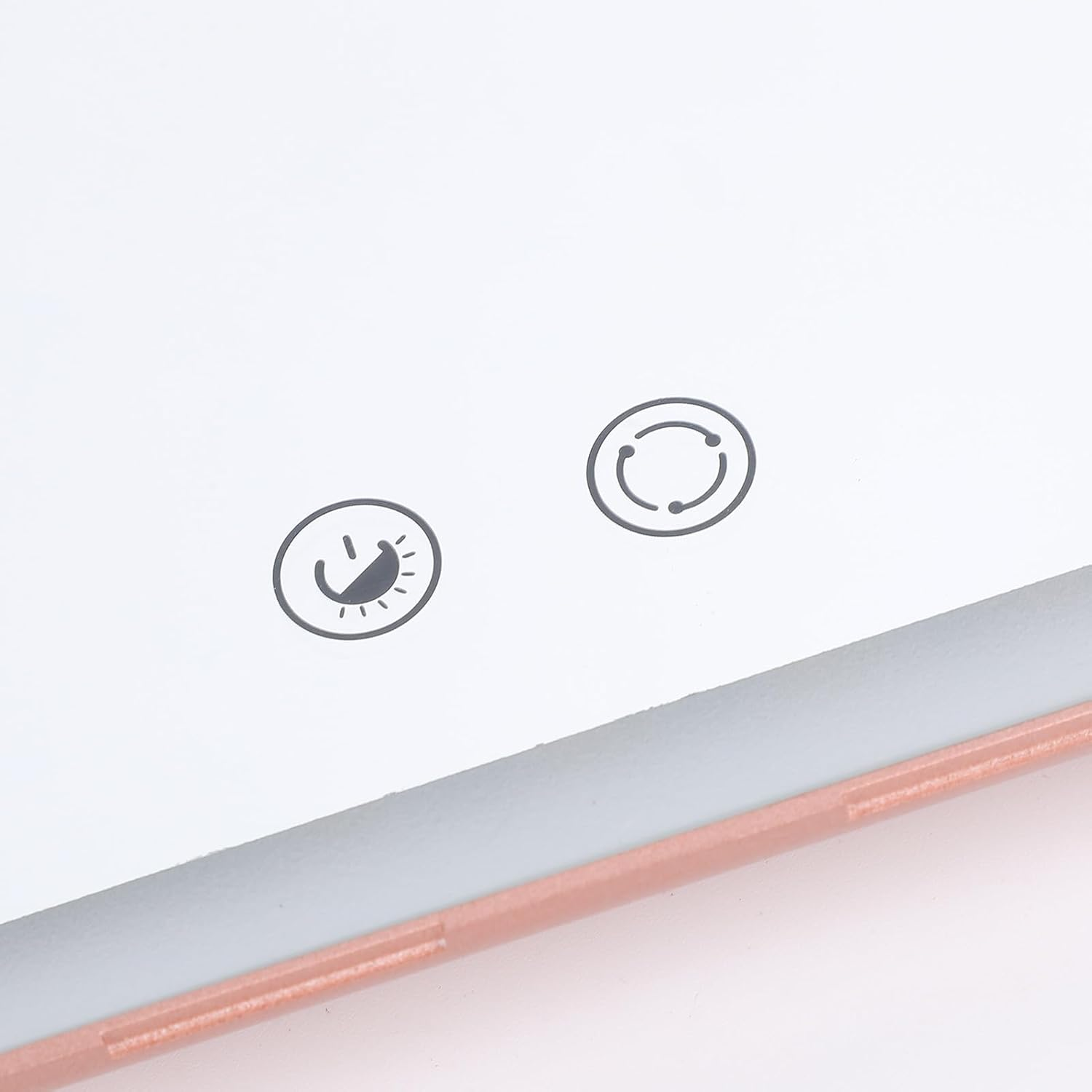 Folding Travel Makeup Mirror, Portable Lighted Vanity Mirror Rechargeable, Tabletop LED Beauty Mirror with Adjustable Lighting for Home Outdoor image number 5