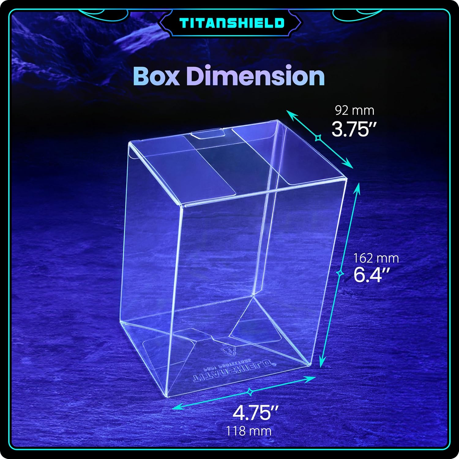 Titanshield 0.5Mm Platinum UV and Scratch Resistant Pop Protectors Sleeve Case Compatible with Funko - 4" Inch Pop! Vinyl Figures (60 Count) image number 3