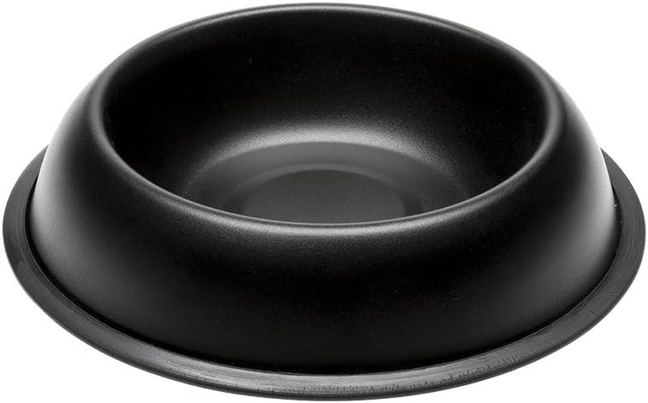 Ferplast Mira Kc 70 Non-Slip Metal Bowl for Cats, Black