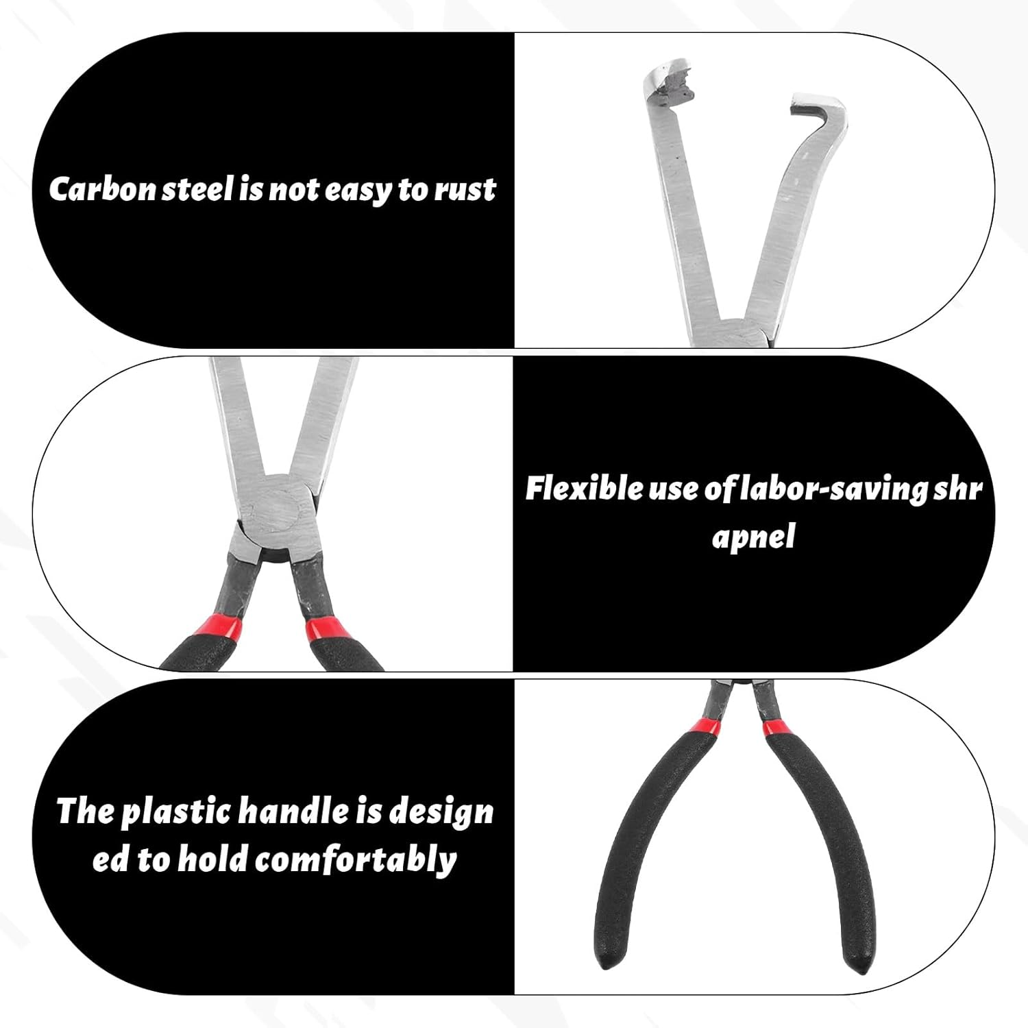 Ruinous Electrical Disconnect Pliers, Automotive Tool, Carbon Steel, 20Cm, Perfect for Hard-To-Reach Areas image number 2