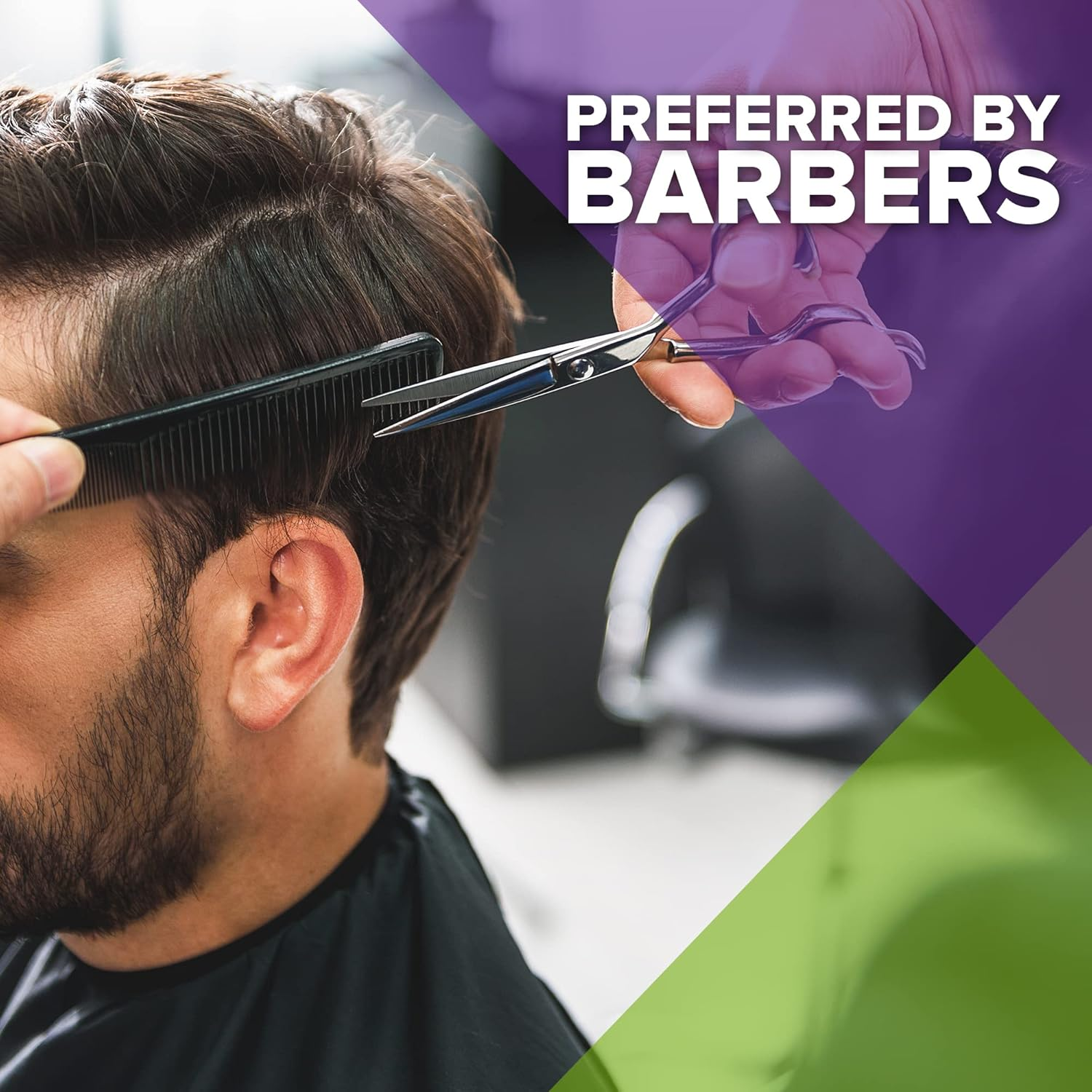 Mars Wellness 4 Piece Professional Comb Set Black - USA MADE - Fine Pro Tail Combs, Dresser Hair Comb Styling Comb - Premium Grade for Men and Women - Parting Teasing and Styling image number 3