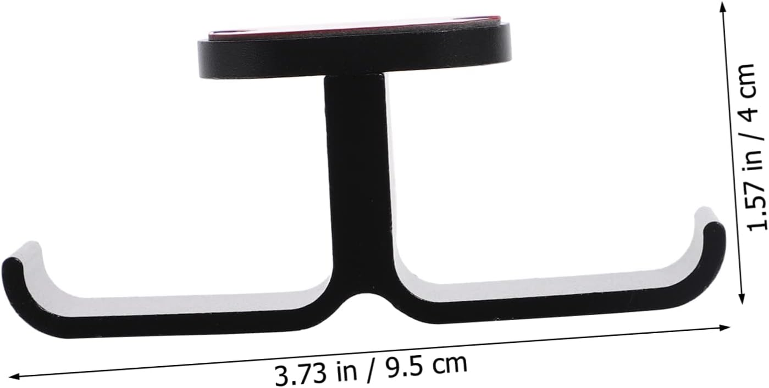 TEHAUX Dual Headphone Holder under Desk Earphone Hanger for Wireless Headsets Durable Adhesive Screw Fixing for Gaming Office Organization image number 5