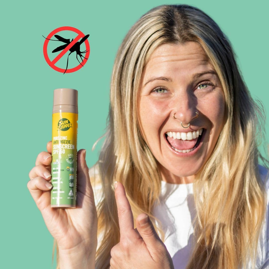 Sun Zapper Pure Zinc anti Mozzie Sunscreen SPF 50 &ndash; 100G