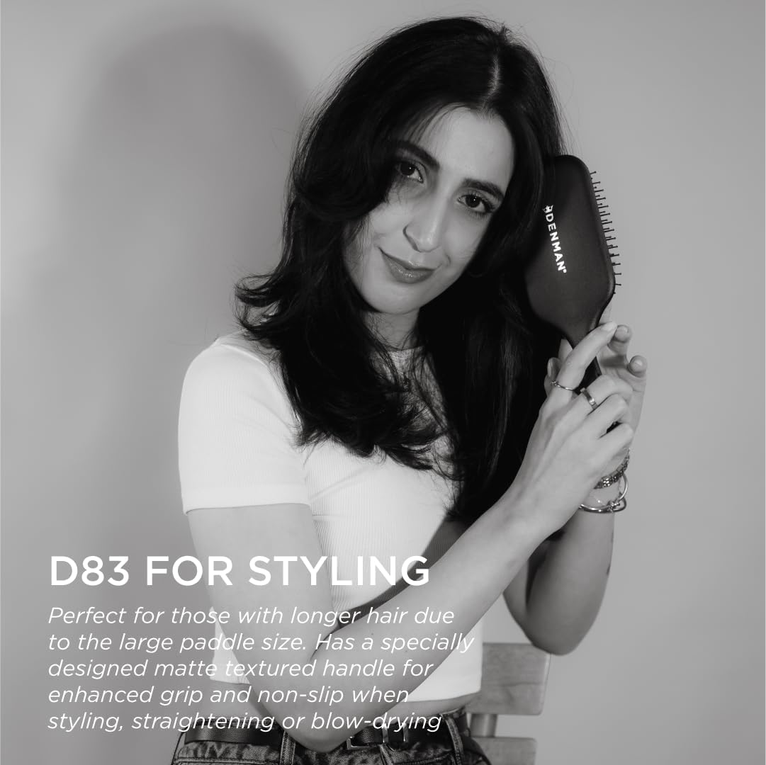 Denman Paddle Hair Brush, Clear, L image number 2