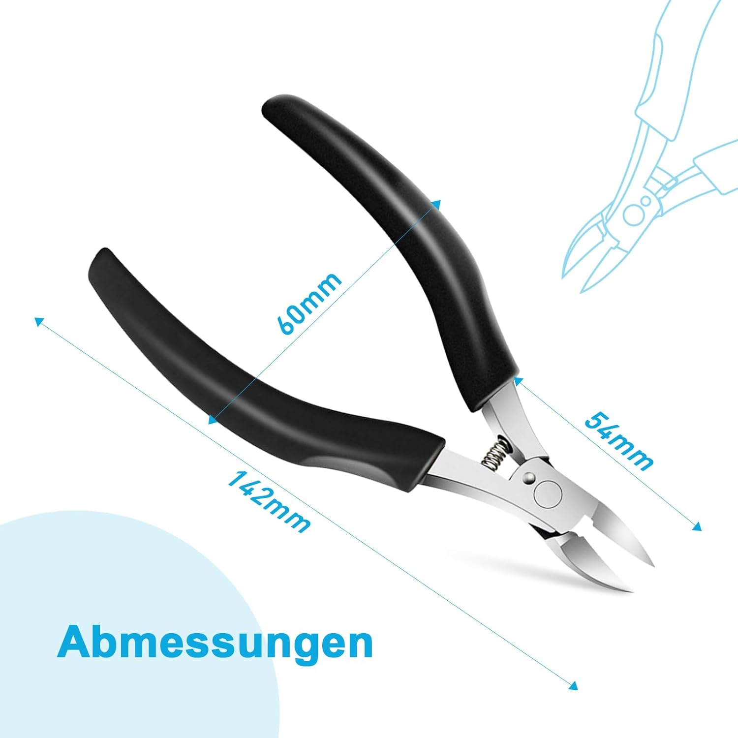 SURFOU Nail Clippers for Strong Toenails, Toenail Pliers, Thick Nails, Toenail Scissors, Toenails, Professional Nail Clippers, Toenail Pliers, Fingernails, Scissors, Nail Pliers, Toenail Scissors image number 2