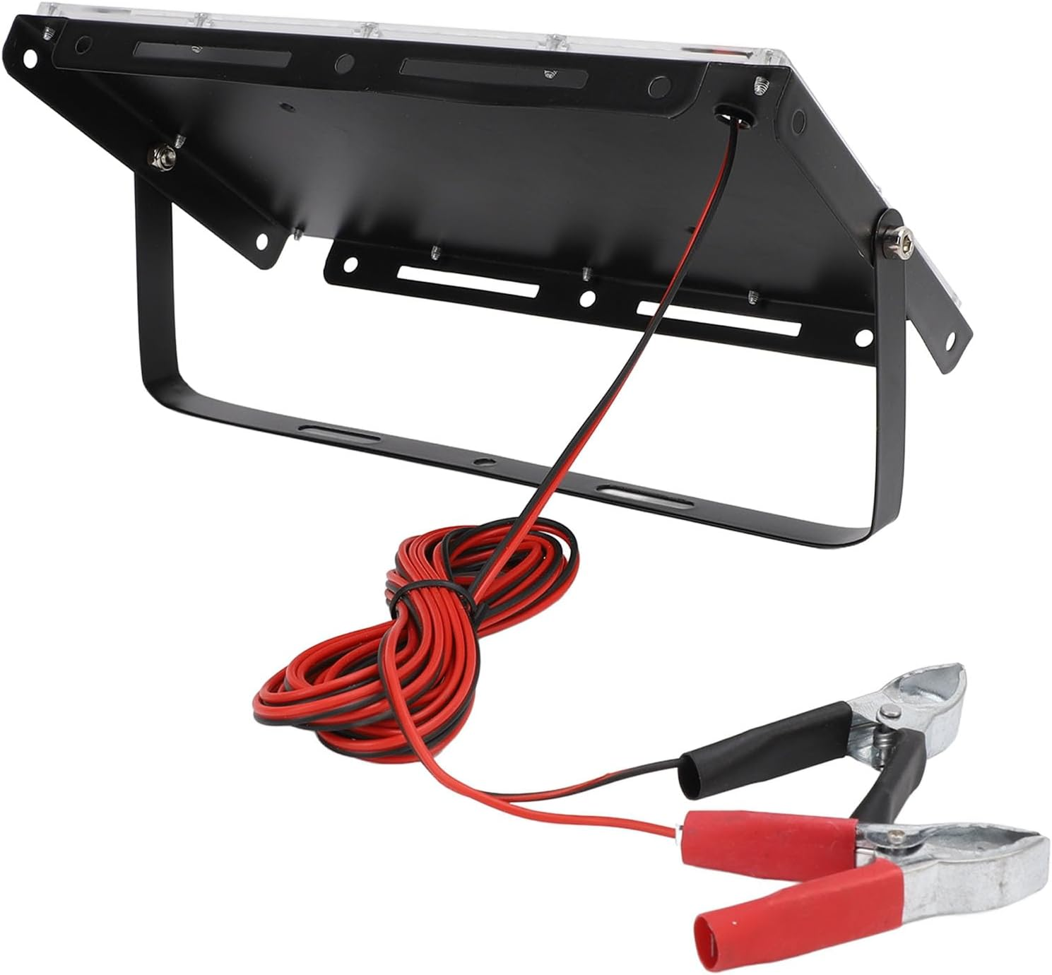 Flood Lights Outdoor, 100W LED Floodlight Outdoor Lights Work Lights Portable Outdoor Security Lights with Battery Alligator Clip for Fishing Hiking Car Repairing Emergency DC 12V