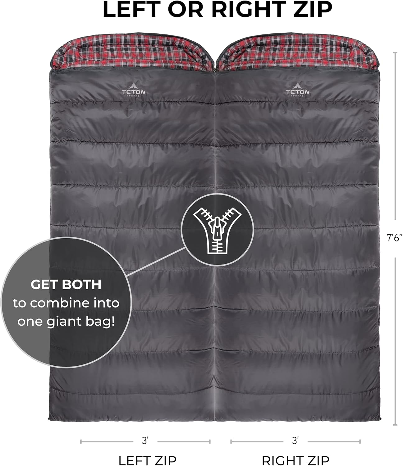 TETON Sports Celsius XL -32C/-25F Sleeping Bag; Sub 0 Degree Sleeping Bag Great for Cold Weather Camping image number 2