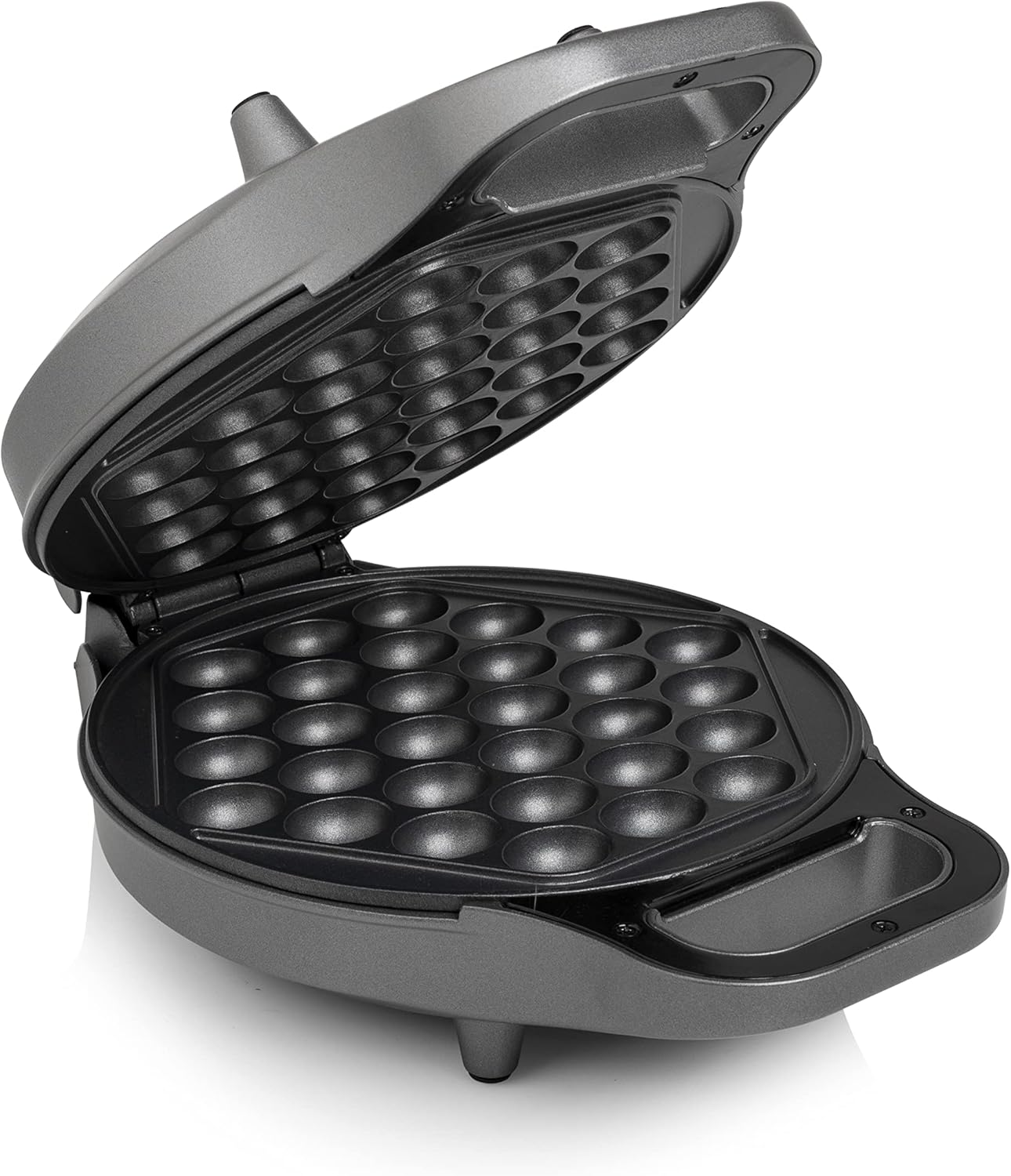Princess 132465 Bubble Waffle Iron, 180&deg; Hinged, 700 Watt, 0.7 M Cable Length, Non-Stick Coating, Black image number 4