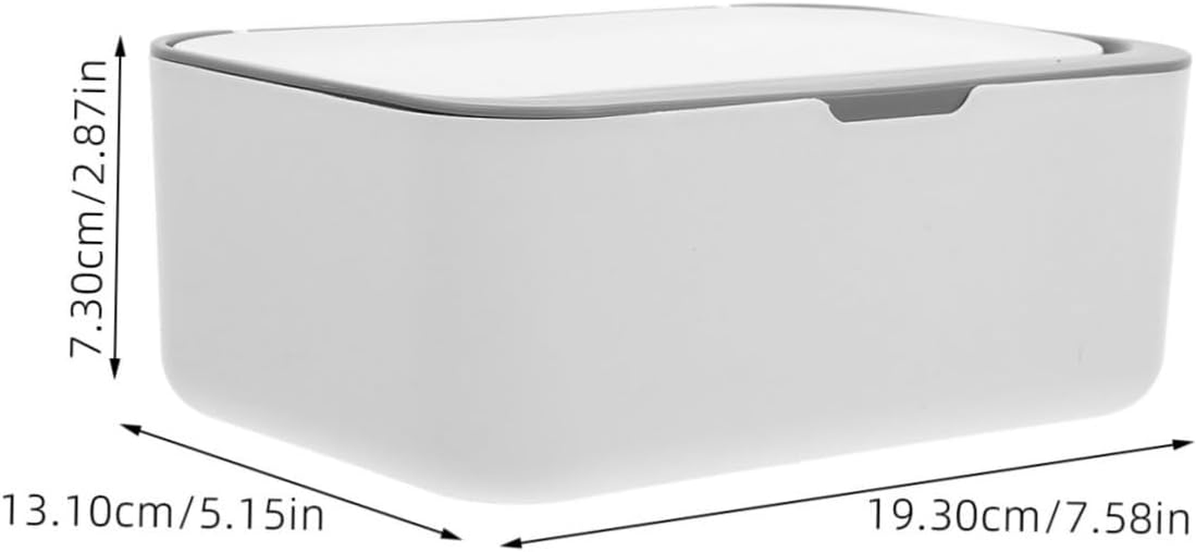 ARTIBETTER Wet Tissue Box Refillable Wipes Dispenser Box Lid for Bathroom Keeps Wipes Fresh for Desktop Travel Use image number 3