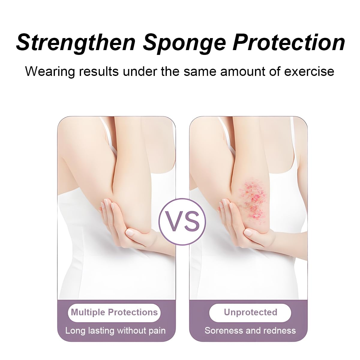 Breathable Elbow Support Sponge Elbow Pads Protective Elbow Sleeve Volleyball Knee Pads Black Elbow Protectors Elbow Brace Compression Arm Brace Elbow Wraps for Men Women image number 2