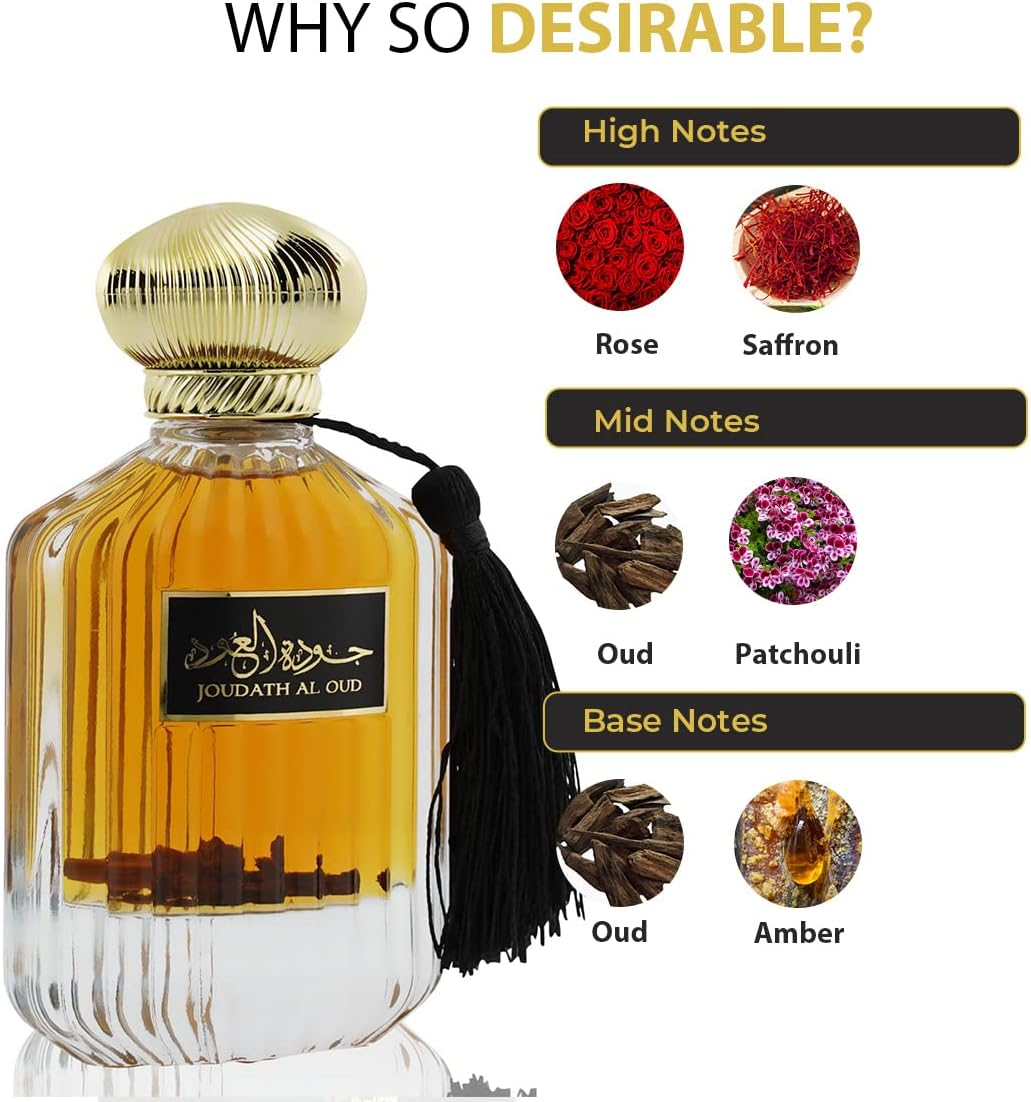 Nusuk Joudath Al Oud Eau De Perfume for Men, 100 Millilitre image number 4