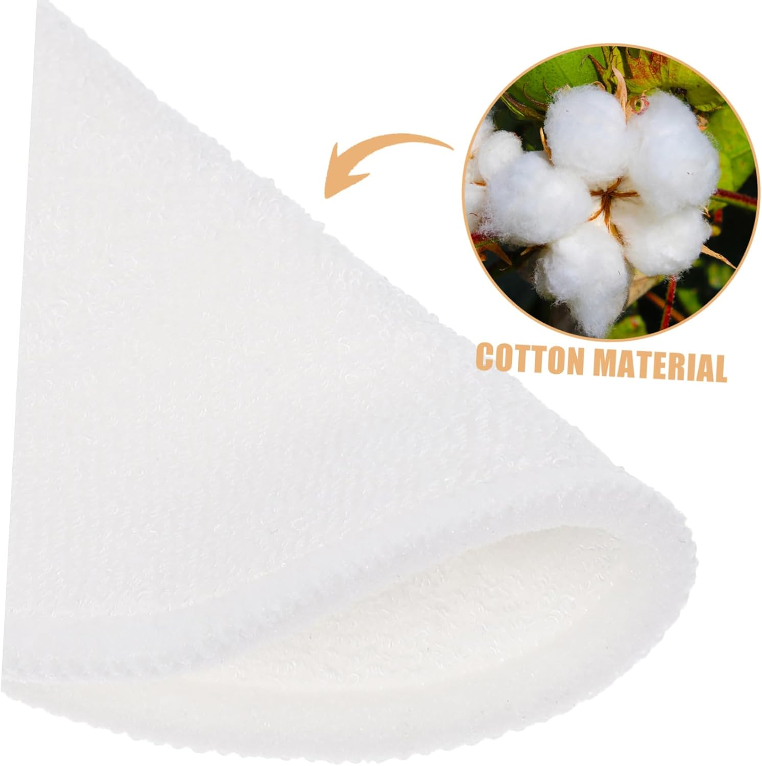 10Pcs Reusable Makeup Rounds Cotton Pads Washable for Gentle Skin Cleansing and Travel Assortment Makeup Remover Pads image number 3