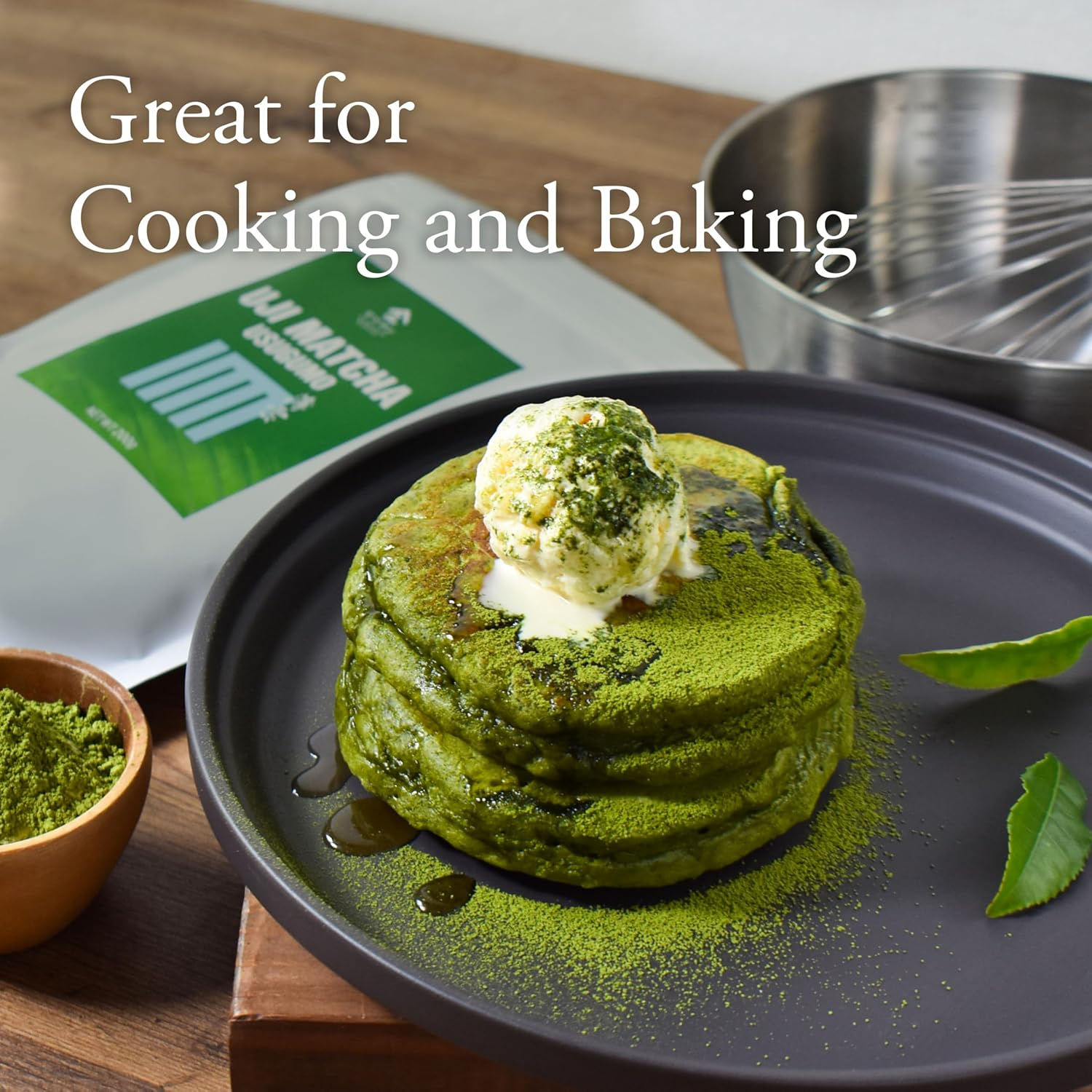 YAMASAN KYOTO UJI Culinary Grade Matcha USUGUMO, for Cooking, Baking and Lattes, Authentic Japanese Origin, Vegan, Sugar Free, Made in Japan 200G image number 3