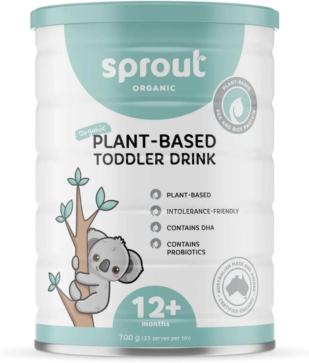 Sprout Organic Plant-Based Powdered Drink, Vegan-Friendly, Dairy-Free, Soy-Free, No Added Sugar, Suitable for 12+ Months, 700G (Tin) image number 6