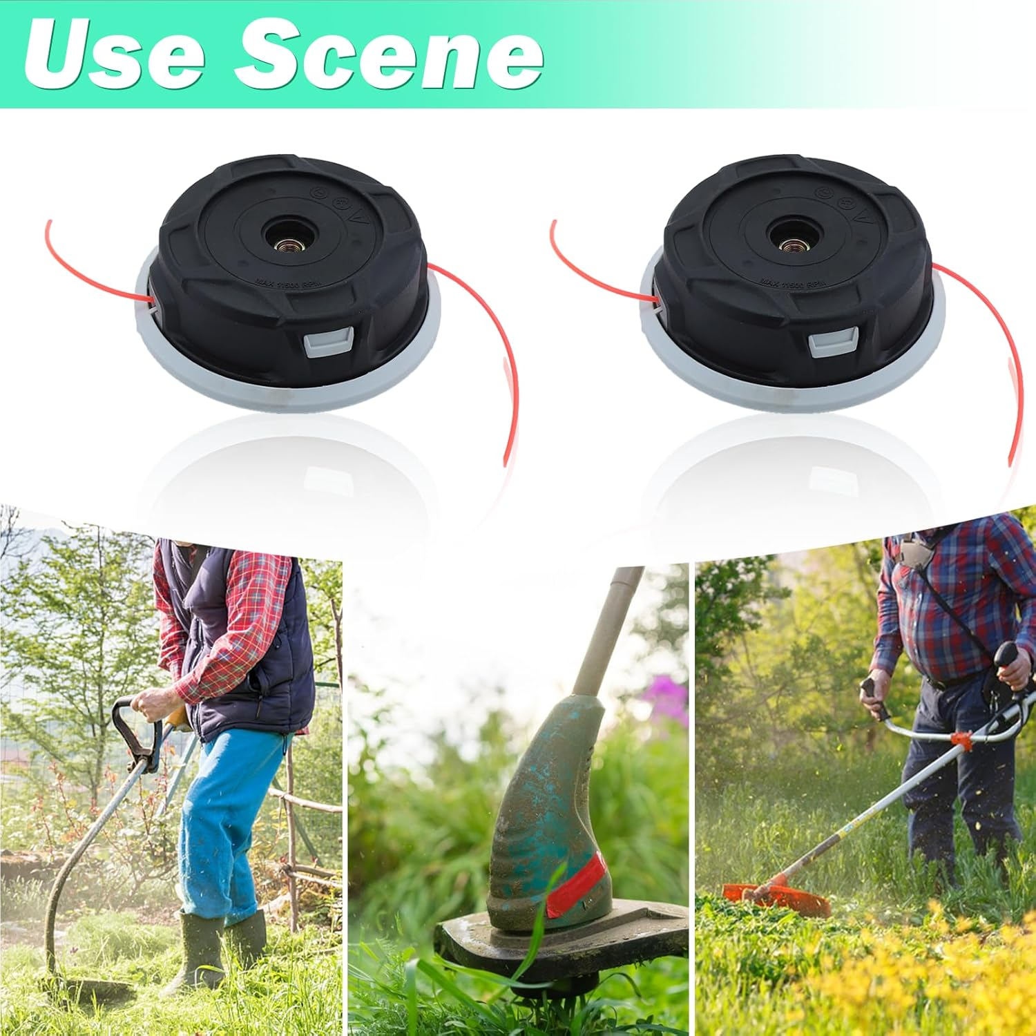 2 Pcs Mower Head Compatible with Stihl C 26-2 Autocut, Adefol Head for Brushcutter for Stihl image number 4