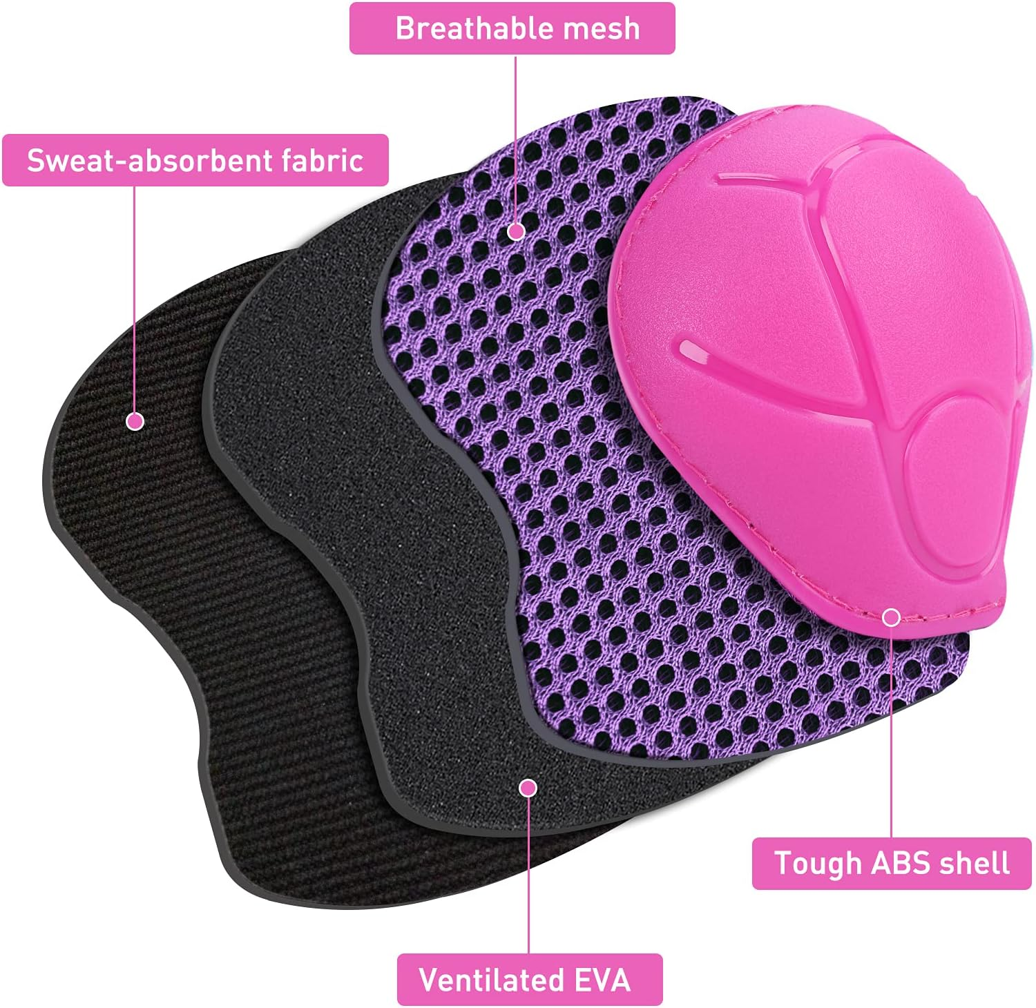 Knee Pads Elbow Pads Ages 3-6 Toddler & 5-8 Kids, 6 in 1 Protective Gear Safety Set with Wrist Guard for Cycling Skateboard Roller Skating Scooter Bike Ski Sports Boys Girls image number 3