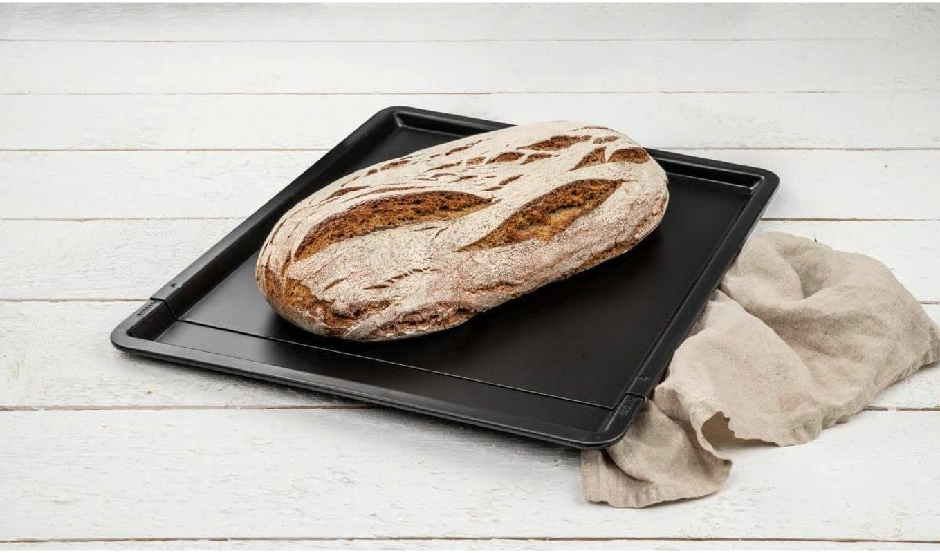 Zenker 6537 Extendable Baking Tray, Black, 14.57-20.47 X 12.99 X 0.59" image number 1