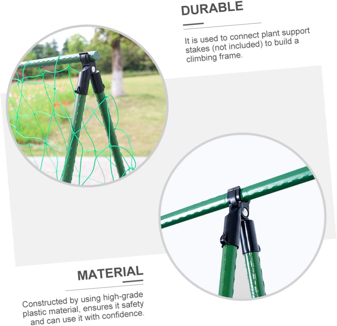 10Pcs Connection Tube Connectors Gardening Bracket Connectors Degrees Clips for Plant Supports image number 6