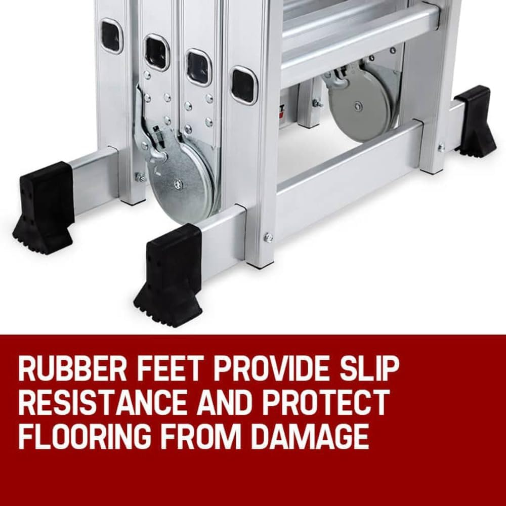 4.7M Adjustable Configuration Folding Aluminium Multipurpose Ladder image number 5